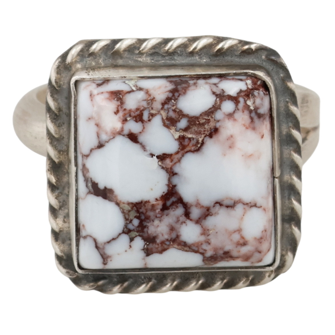 Donovan Nez Navajo Sterling Wild Horse Magnesite Adjustable Ring