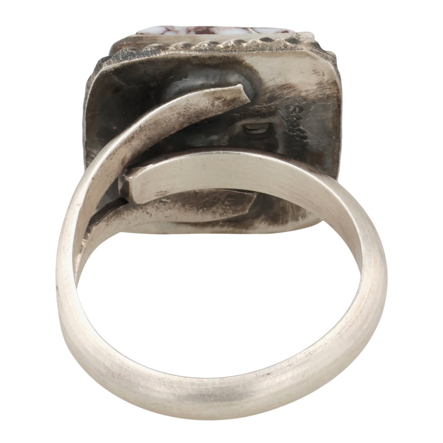 Donovan Nez Navajo Sterling Wild Horse Magnesite Adjustable Ring