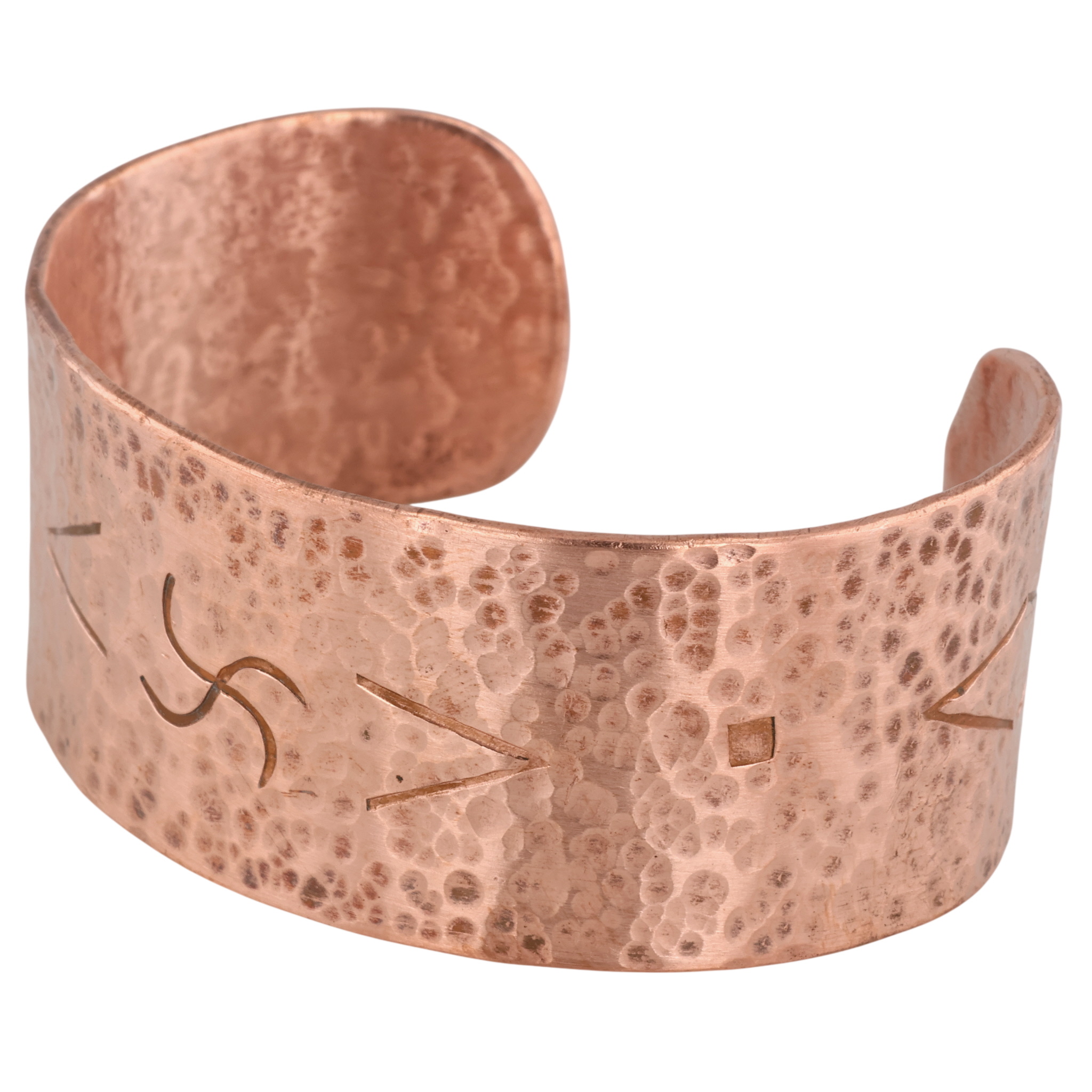 Southwest Copper Hammered Cuff Bracelet