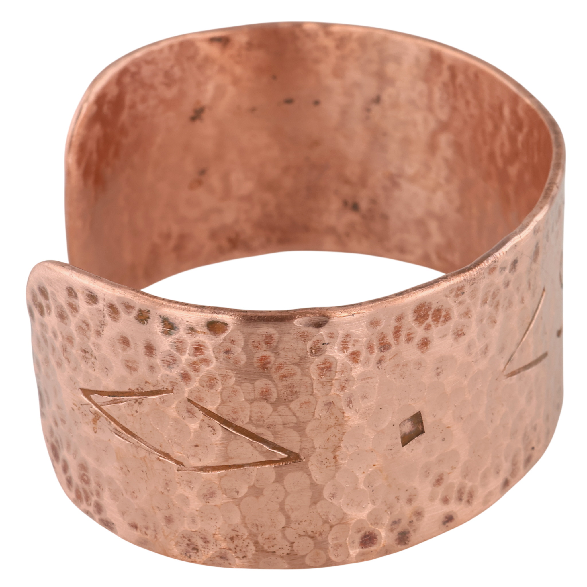 Southwest Copper Hammered Cuff Bracelet