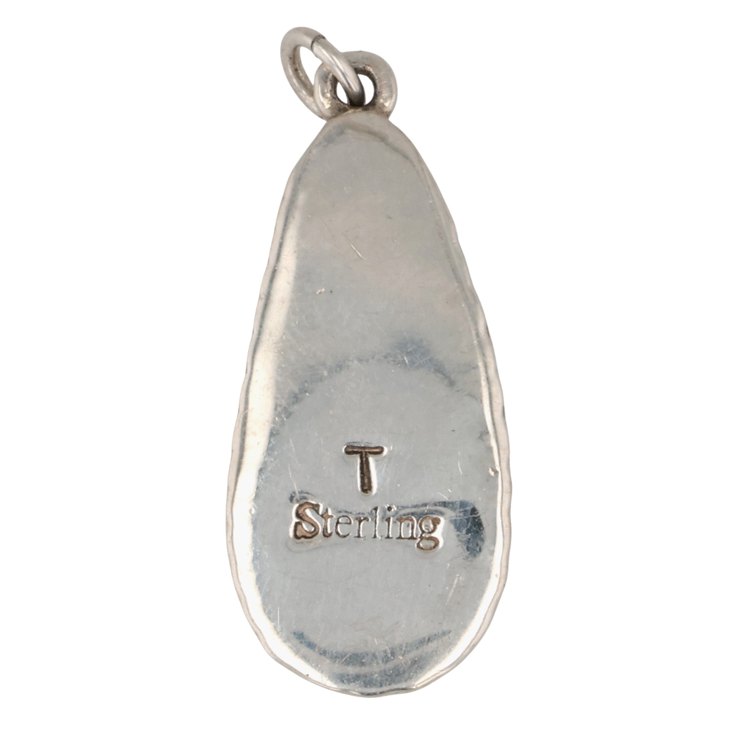 Signed Navajo Sterling Turquoise Pendant