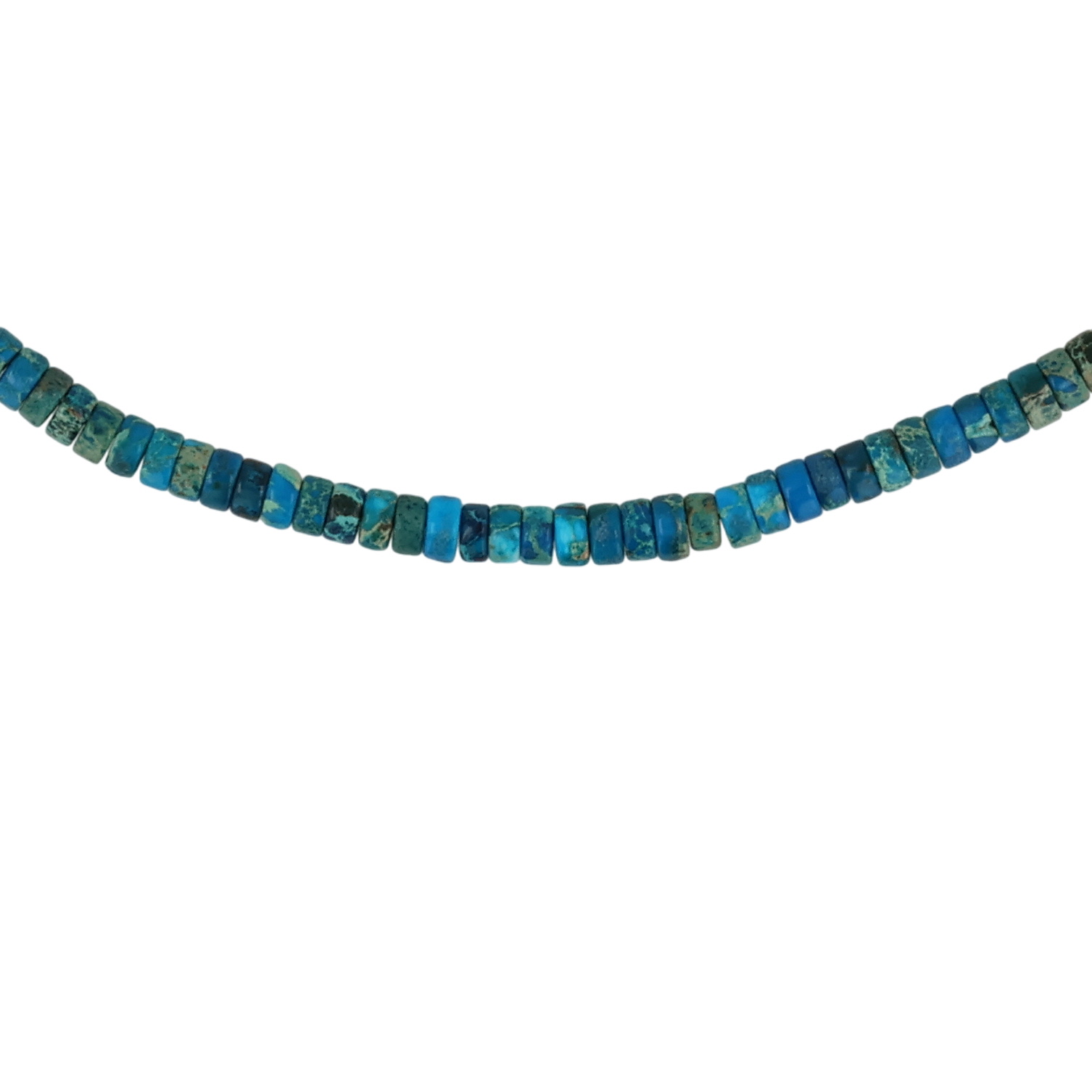 Southwest Sterling Azurite Bead Necklace