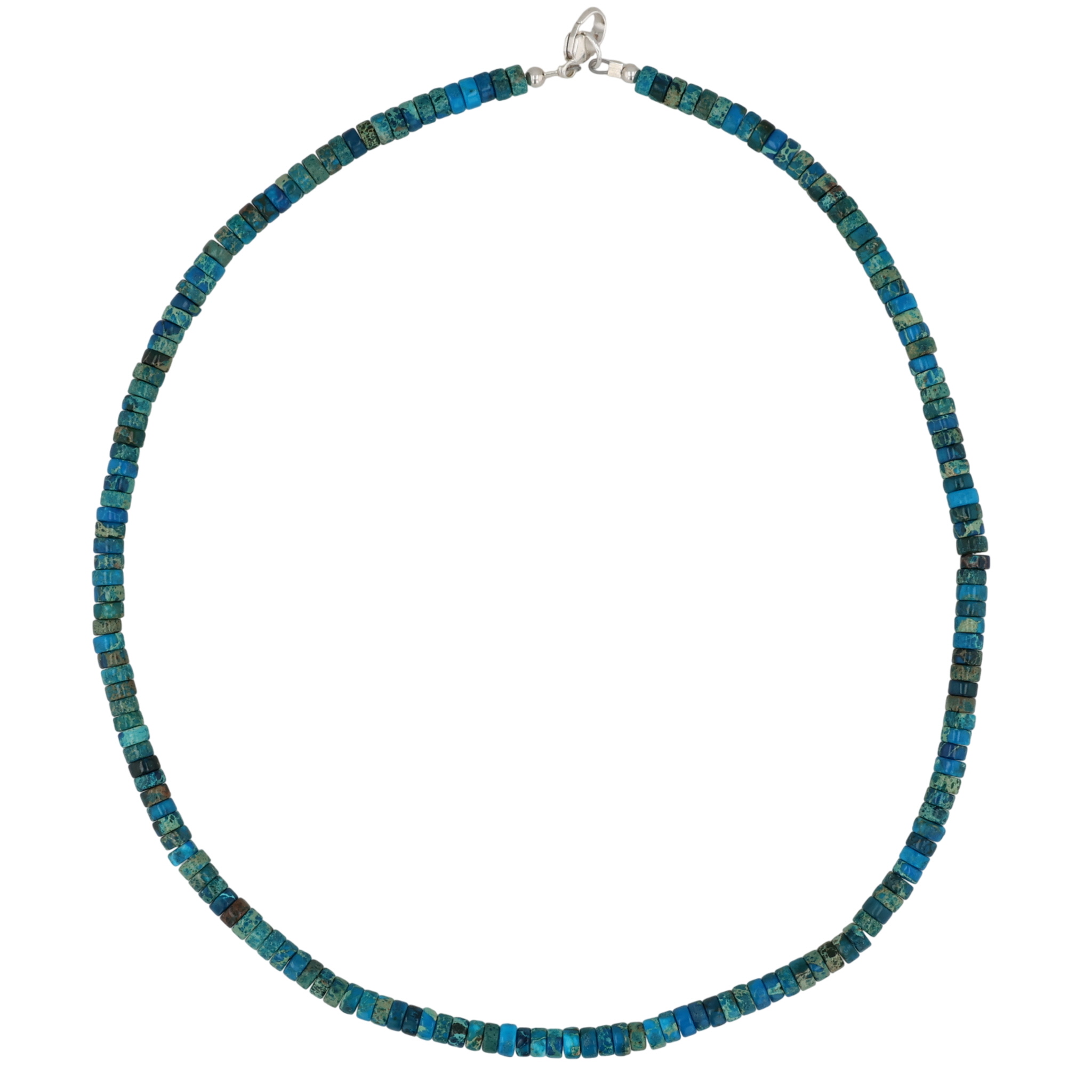 Southwest Sterling Azurite Bead Necklace