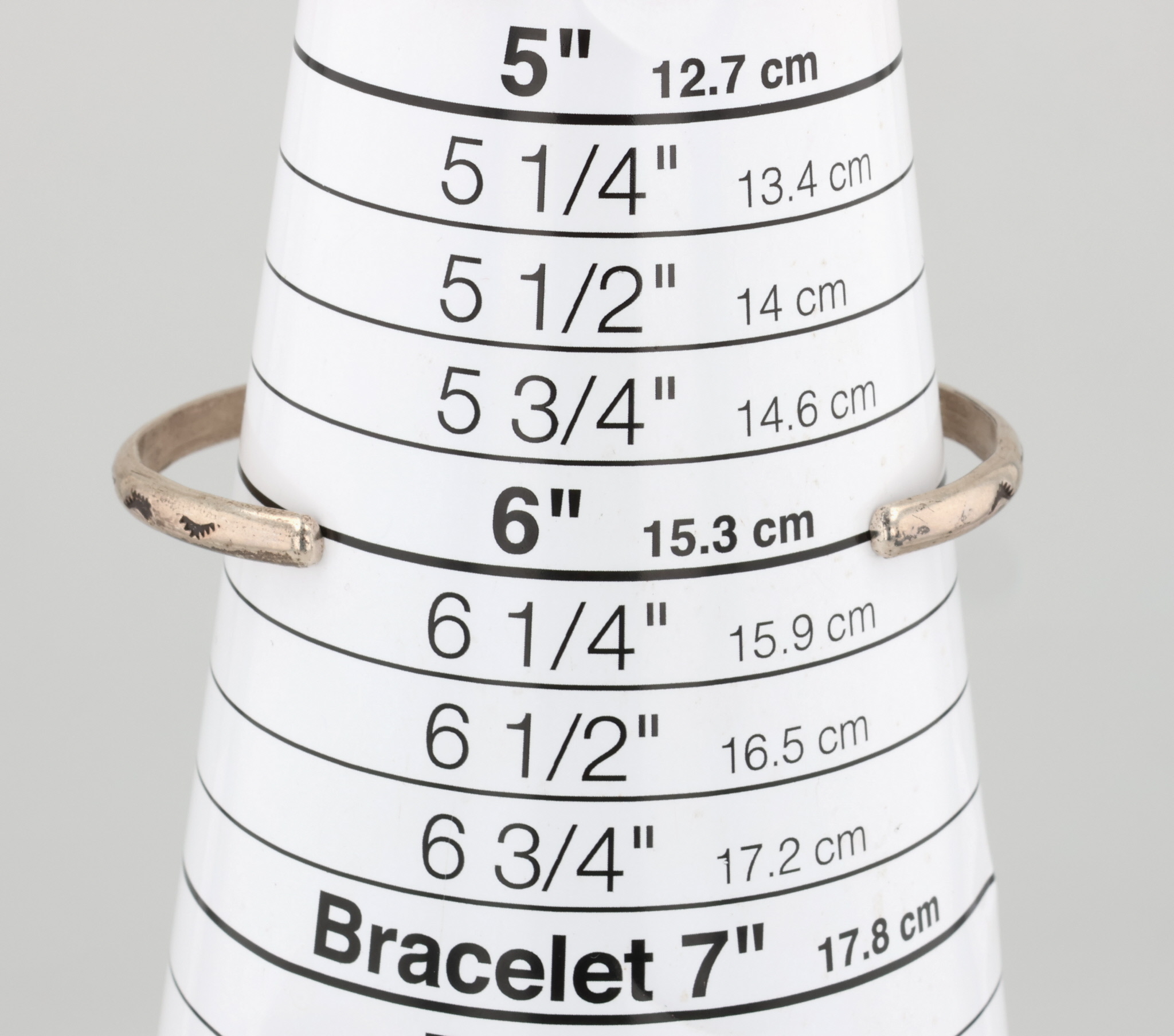 Navajo Sterling Stamped Cuff Bracelet