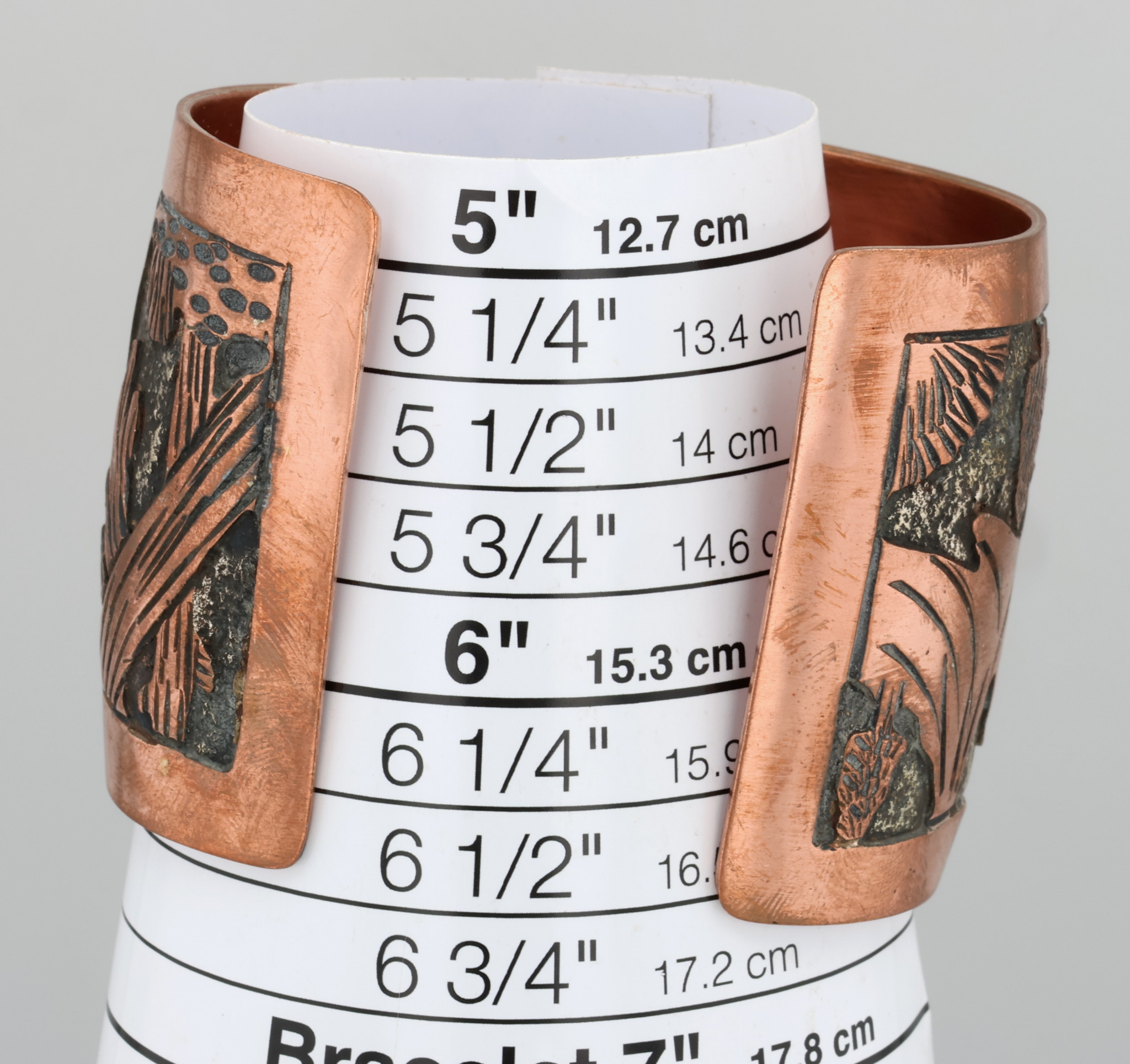 Elaine Becenti Navajo Copper Storyteller Cuff Bracelet