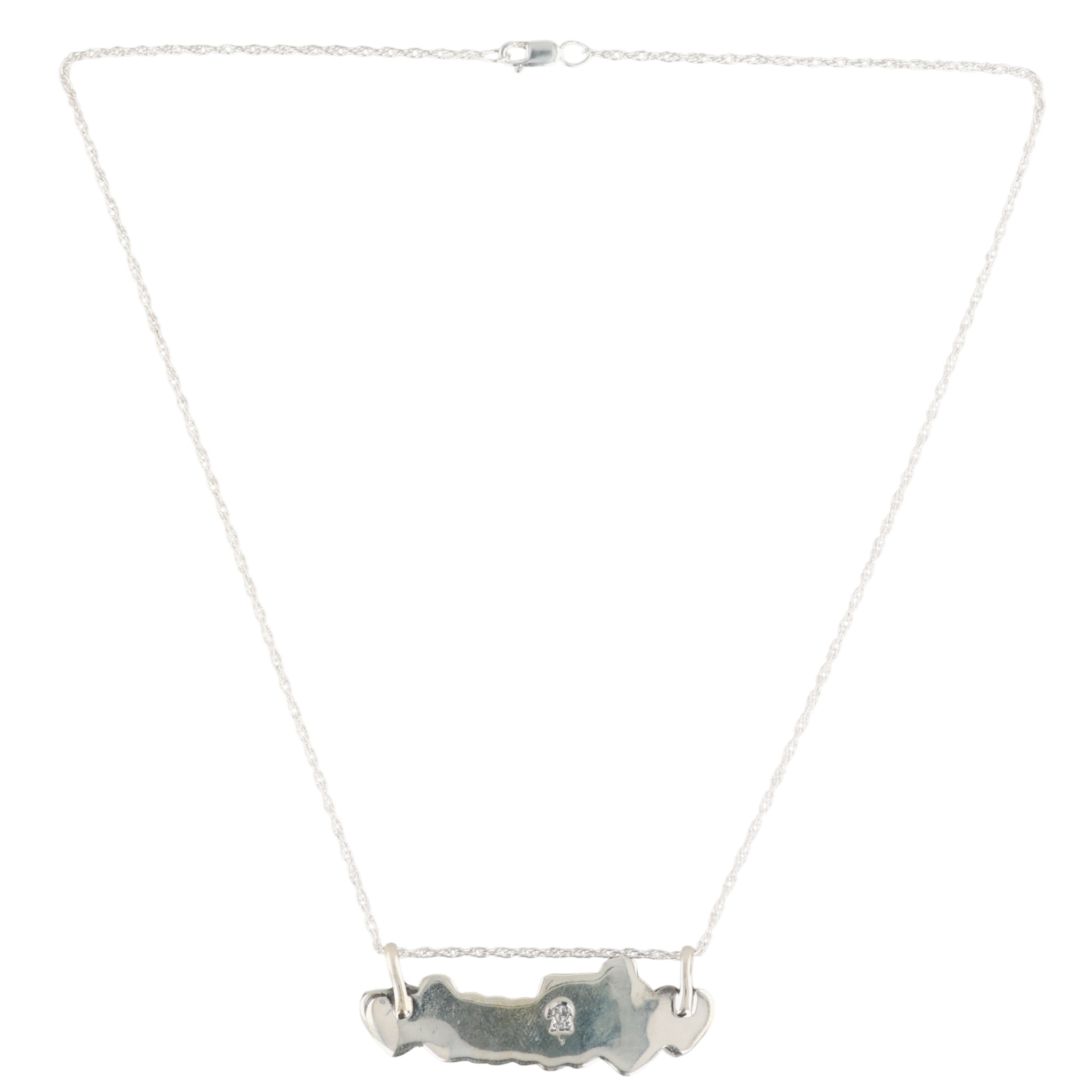 Myra Benally Navajo Sterling Kingman Turquoise Texas Necklace