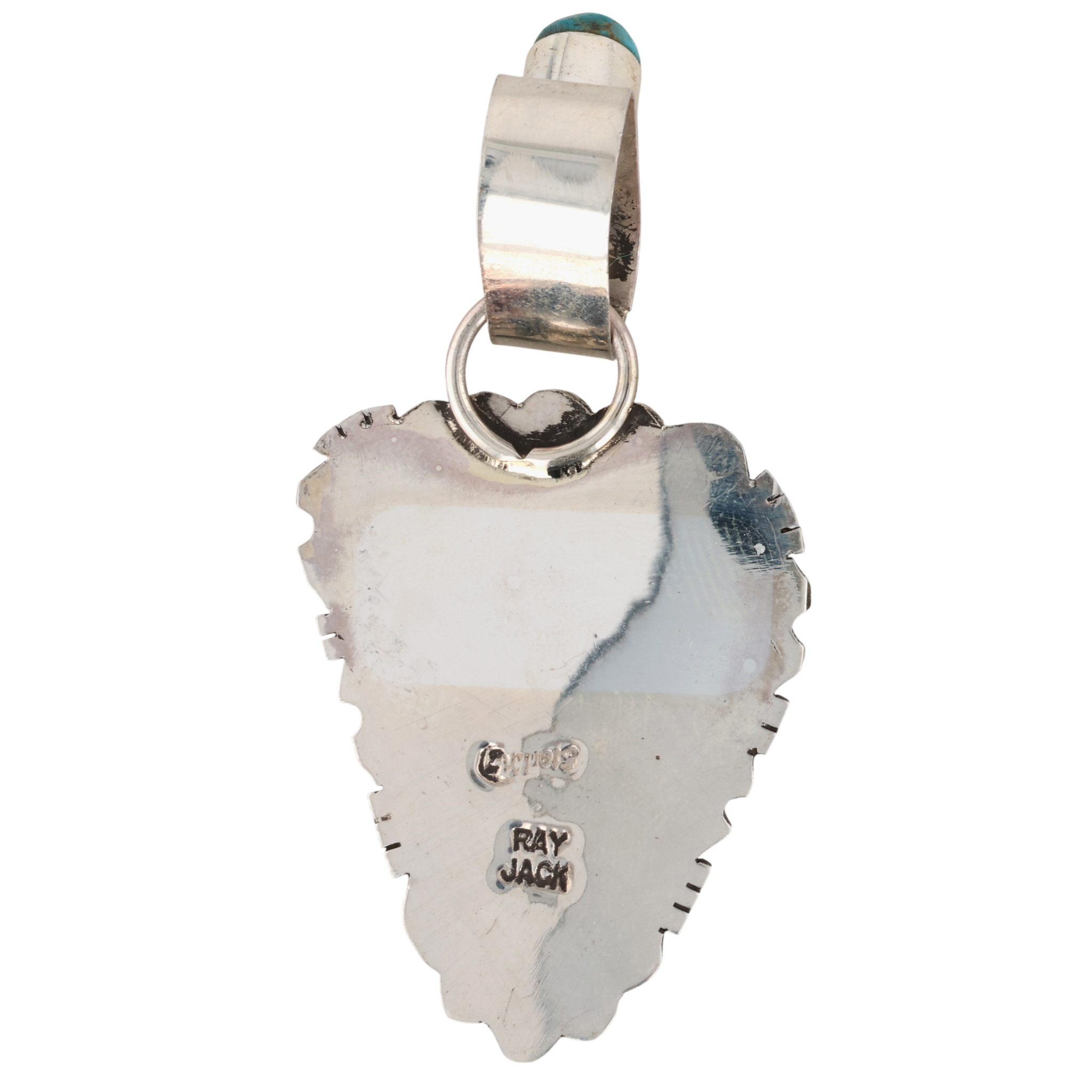 Ray Jack Navajo Sterling Multi-Stone Inlay Pendant