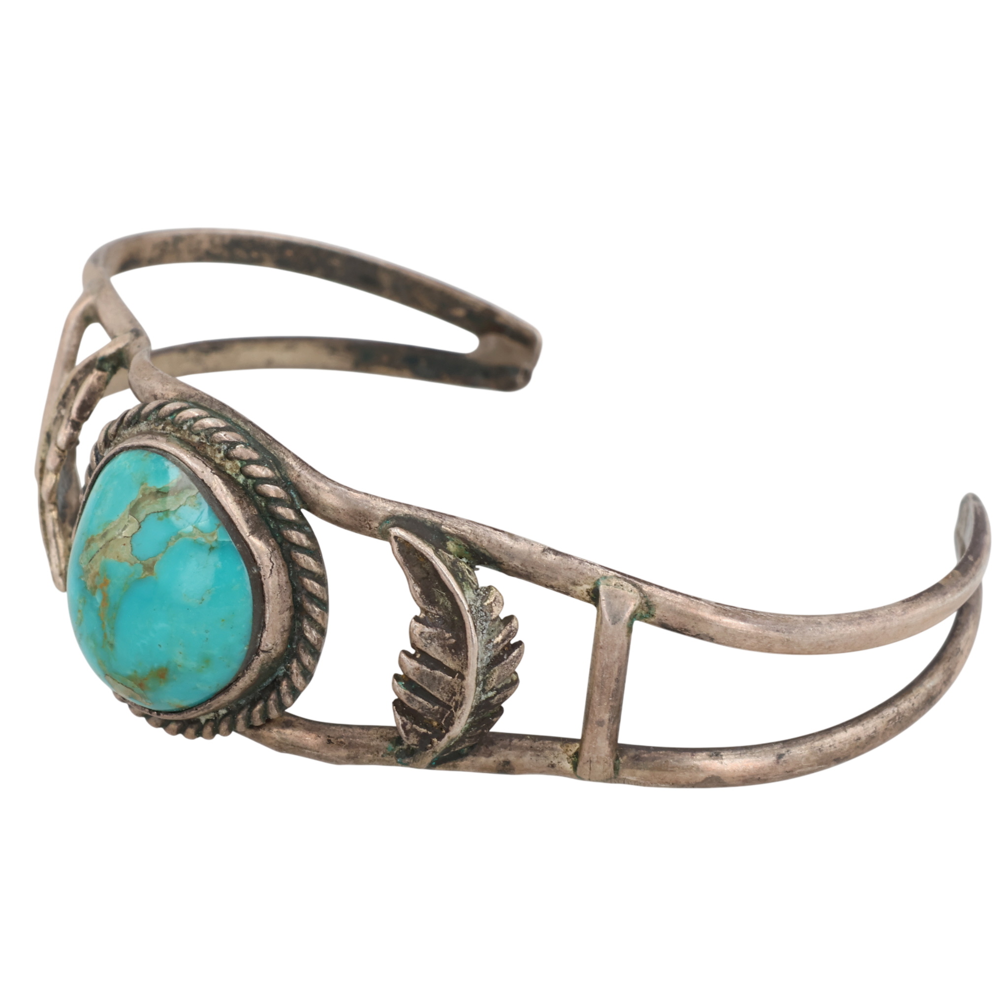 Navajo Sterling Turquoise Cuff Bracelet