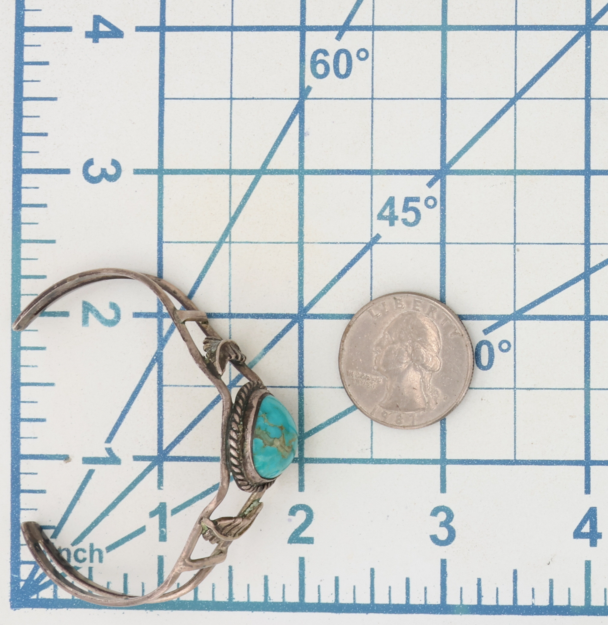 Navajo Sterling Turquoise Cuff Bracelet