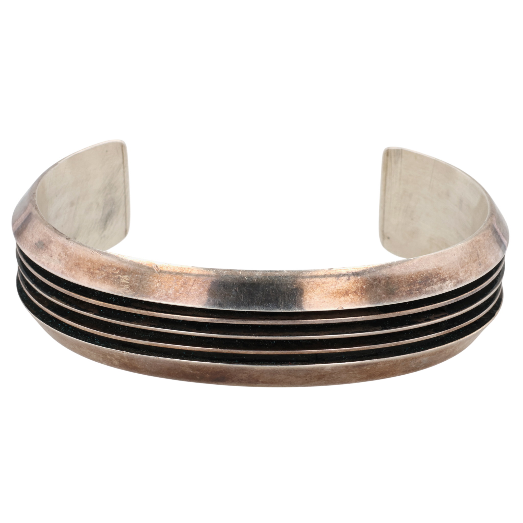Tom Hawk Navajo Sterling Rail Cuff Bracelet