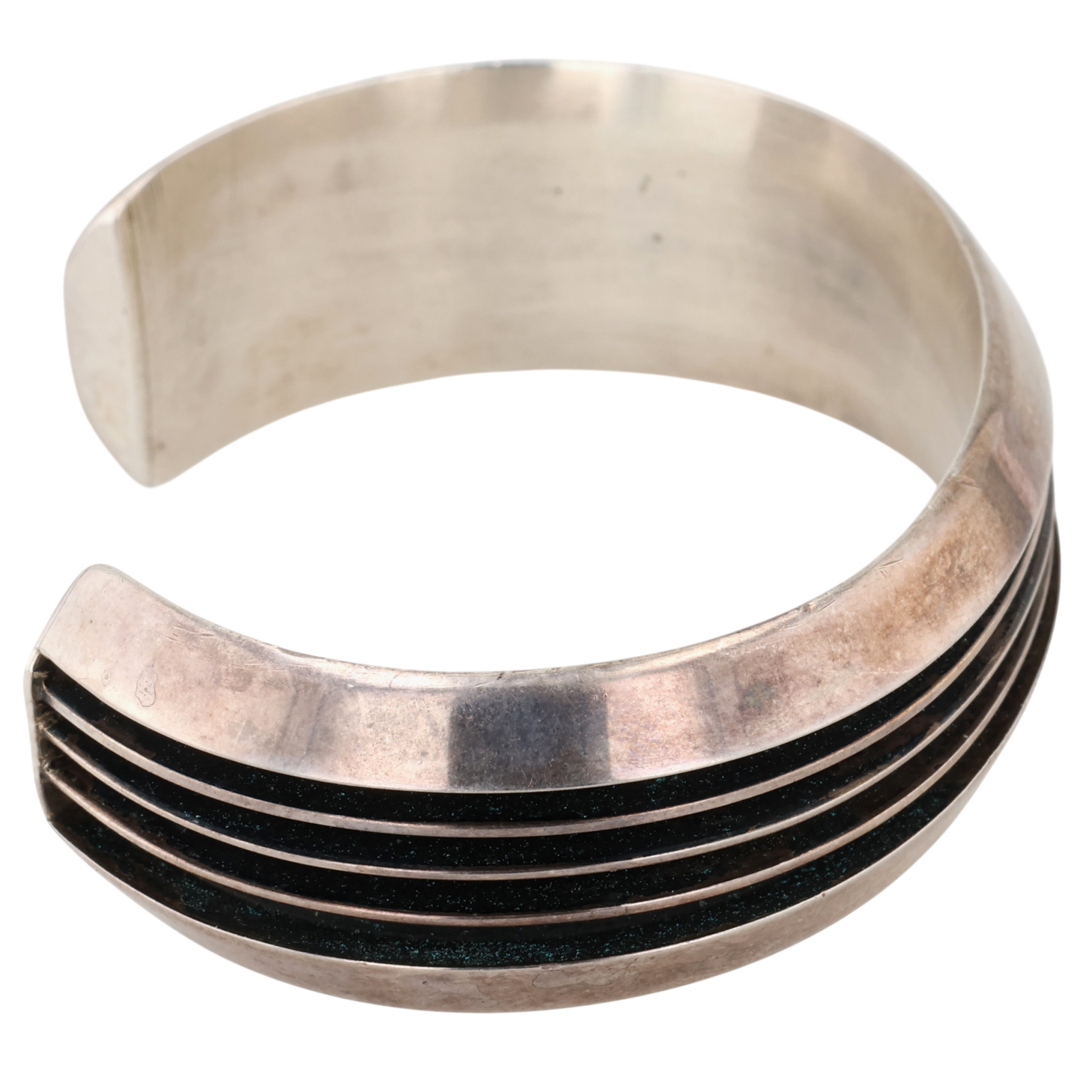 Tom Hawk Navajo Sterling Rail Cuff Bracelet