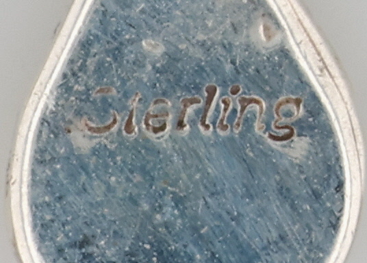 Zuni Sterling Multi-Stone Fishscale Inlay Pendant