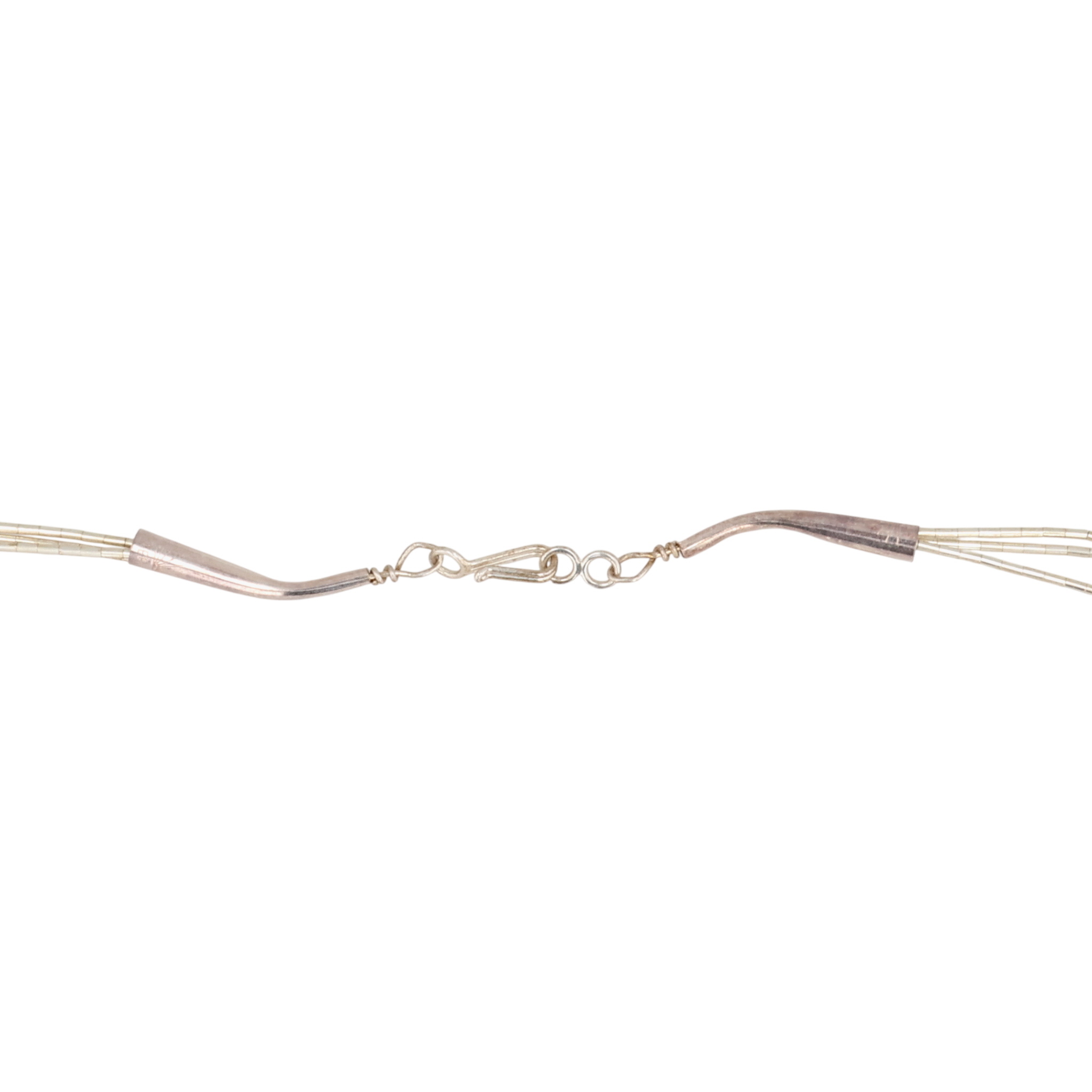 Southwest Sterling Liquid Silver Multi-Strand Sodalite Bead Necklace
