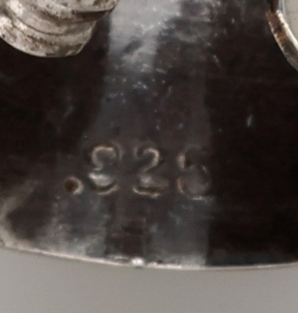 Southwest Sterling Textured Hoop Earrings