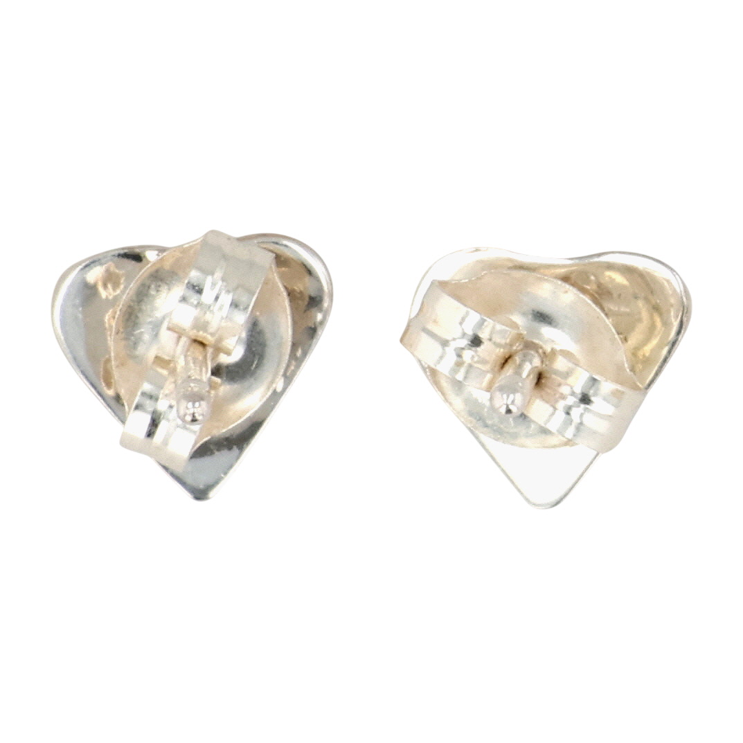 Arlinda Lalio Zuni Sterling Opal Heart Earrings
