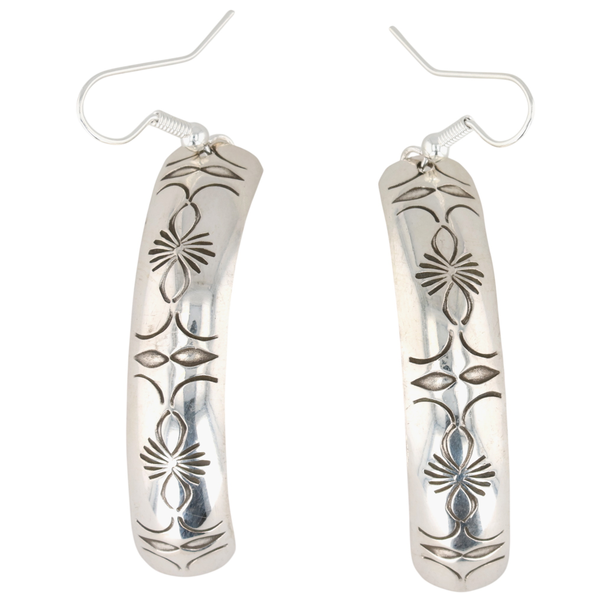 Nova Ashley Navajo Sterling Stamped Earrings