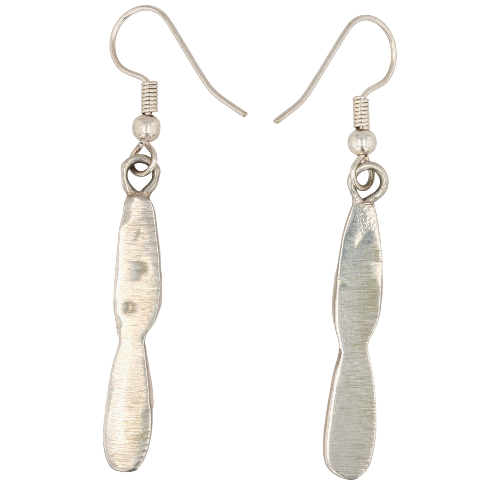 Navajo Sterling Spiny Oyster Earrings