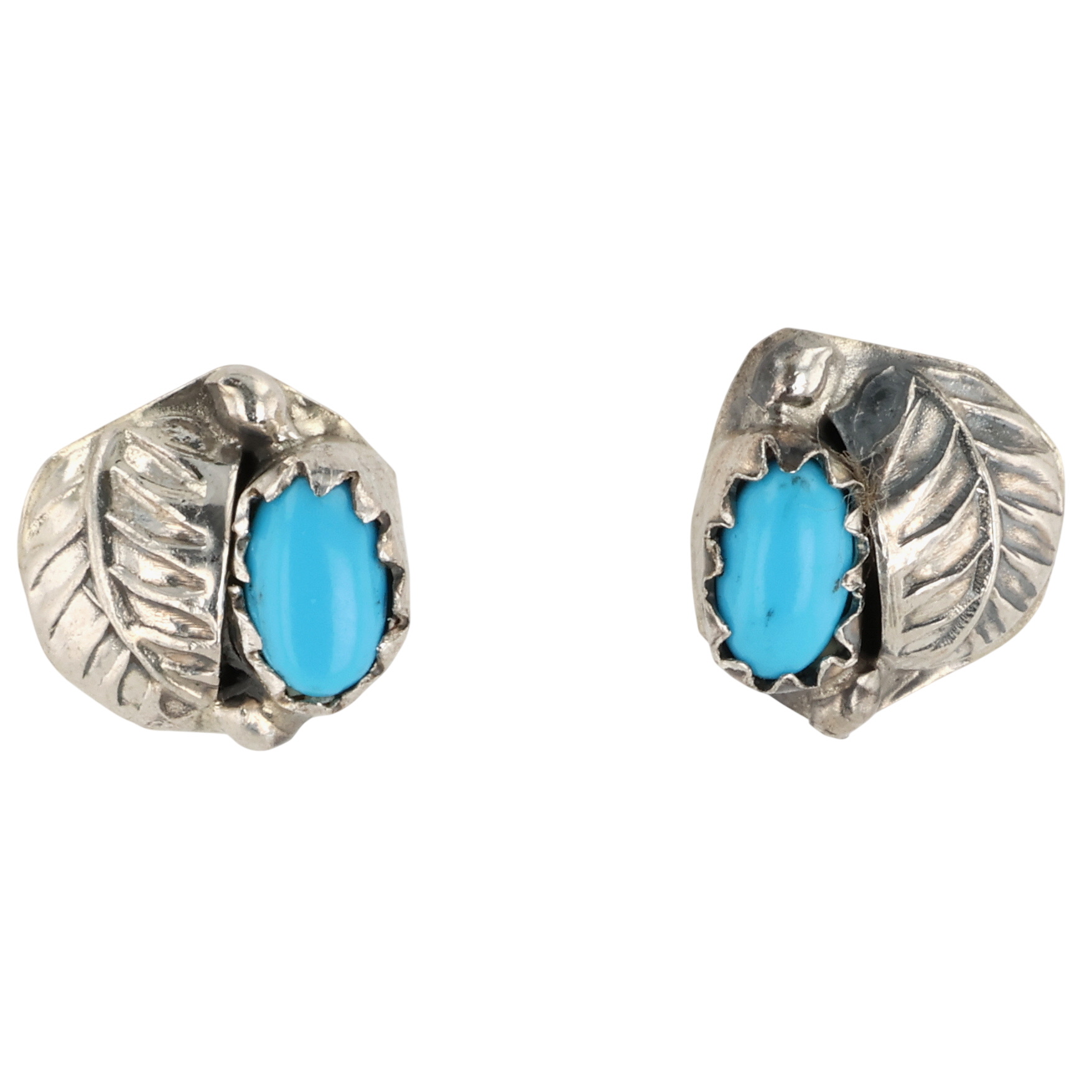 Roselene Joe Navajo Sterling Turquoise Earrings