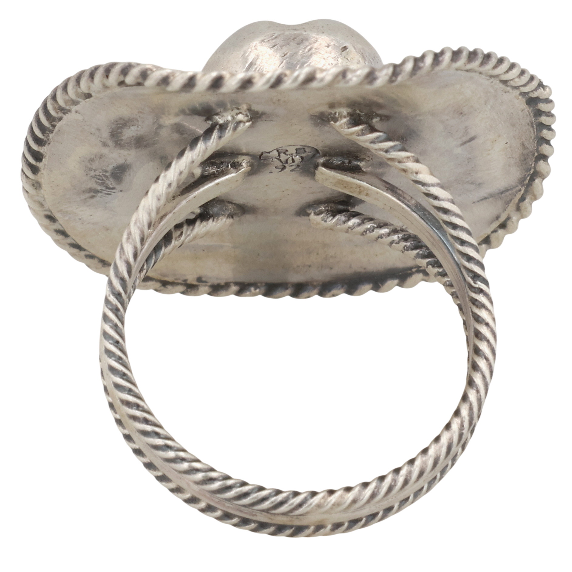 Bobby Platero Navajo Sterling Kingman Turquoise Ring Sz 6.25