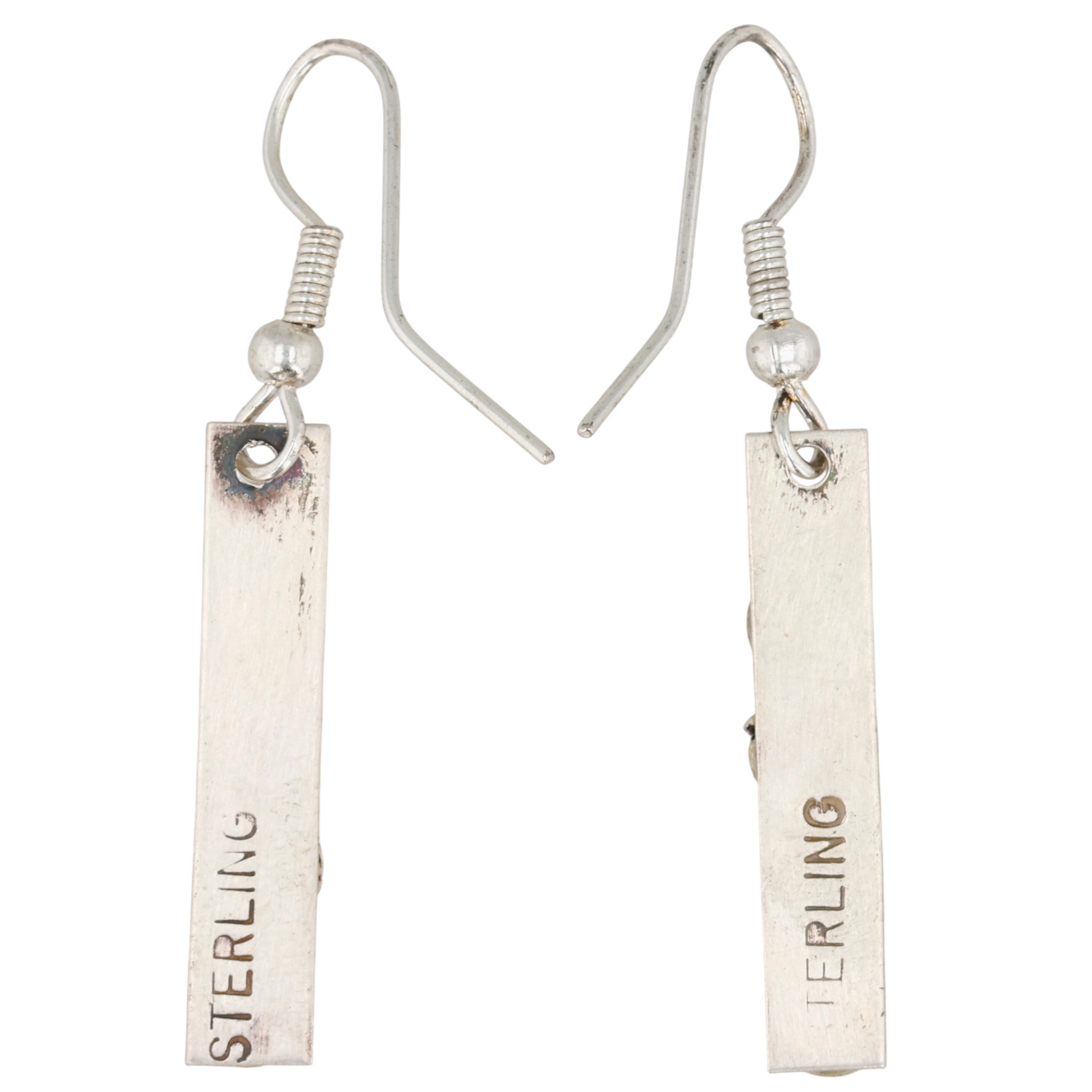 Cassandra Enriquez Zuni Sterling Onyx Earrings