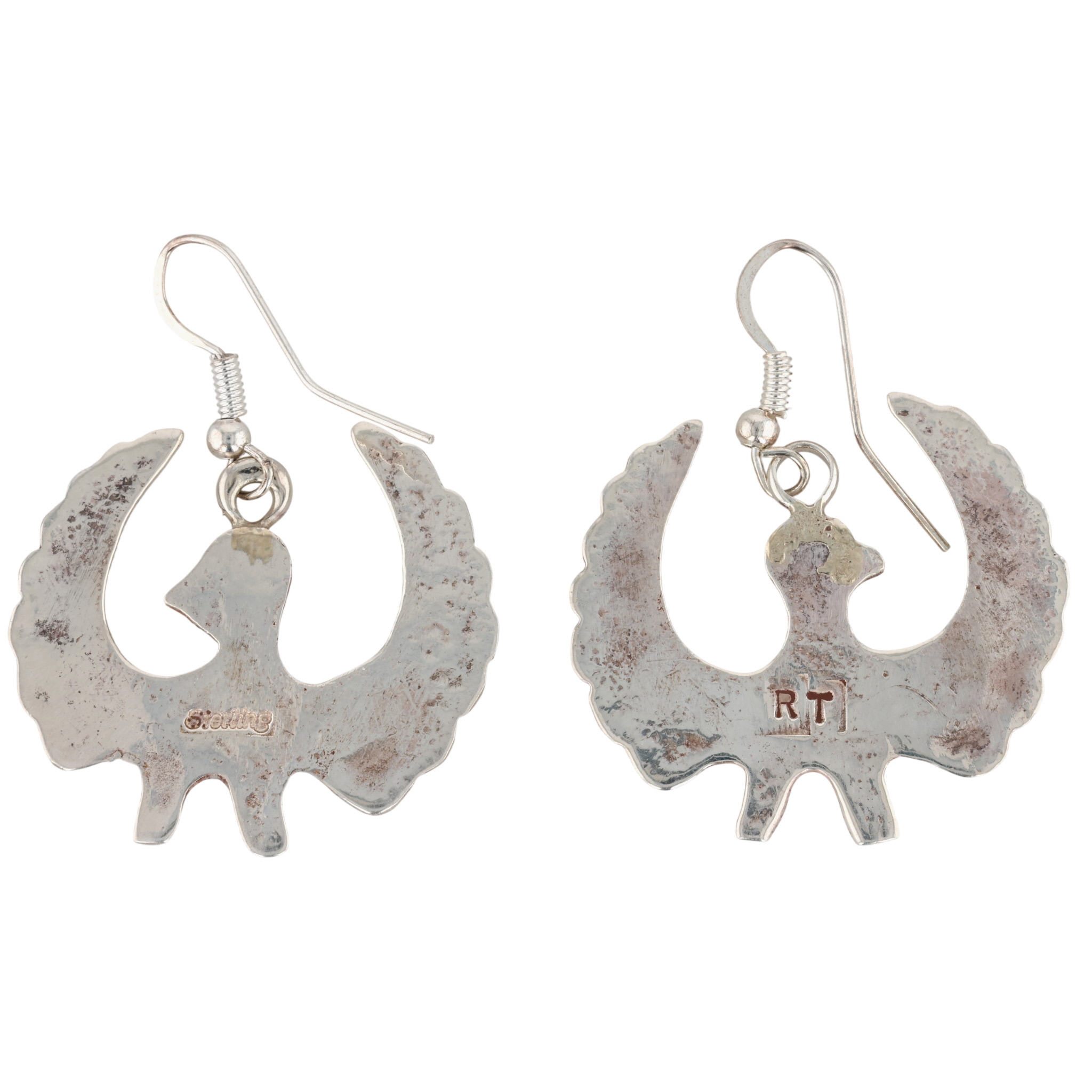 Rose Tsosie Navajo Sterling Turquoise Thunderbird Earrings