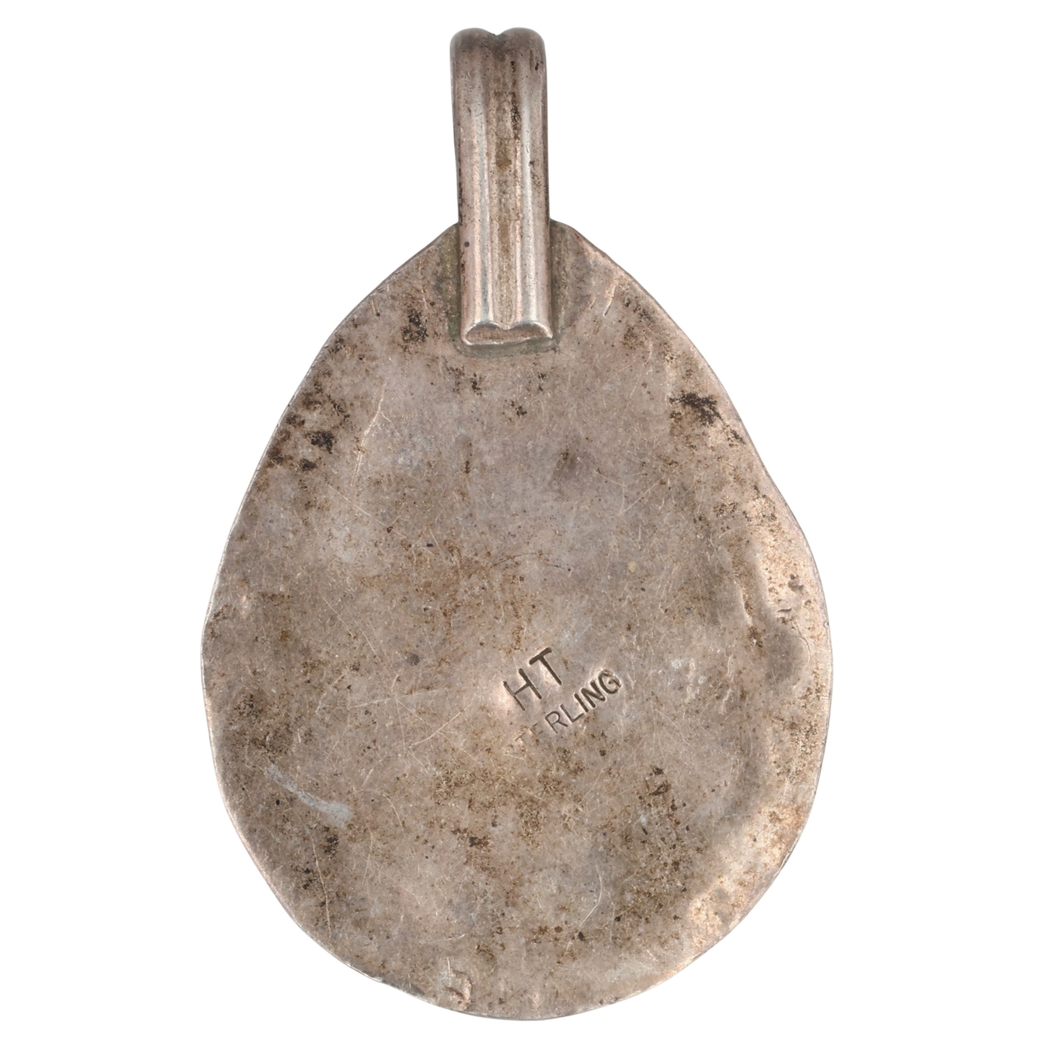 Herbert Tsosie Navajo Sterling Turquoise Pendant