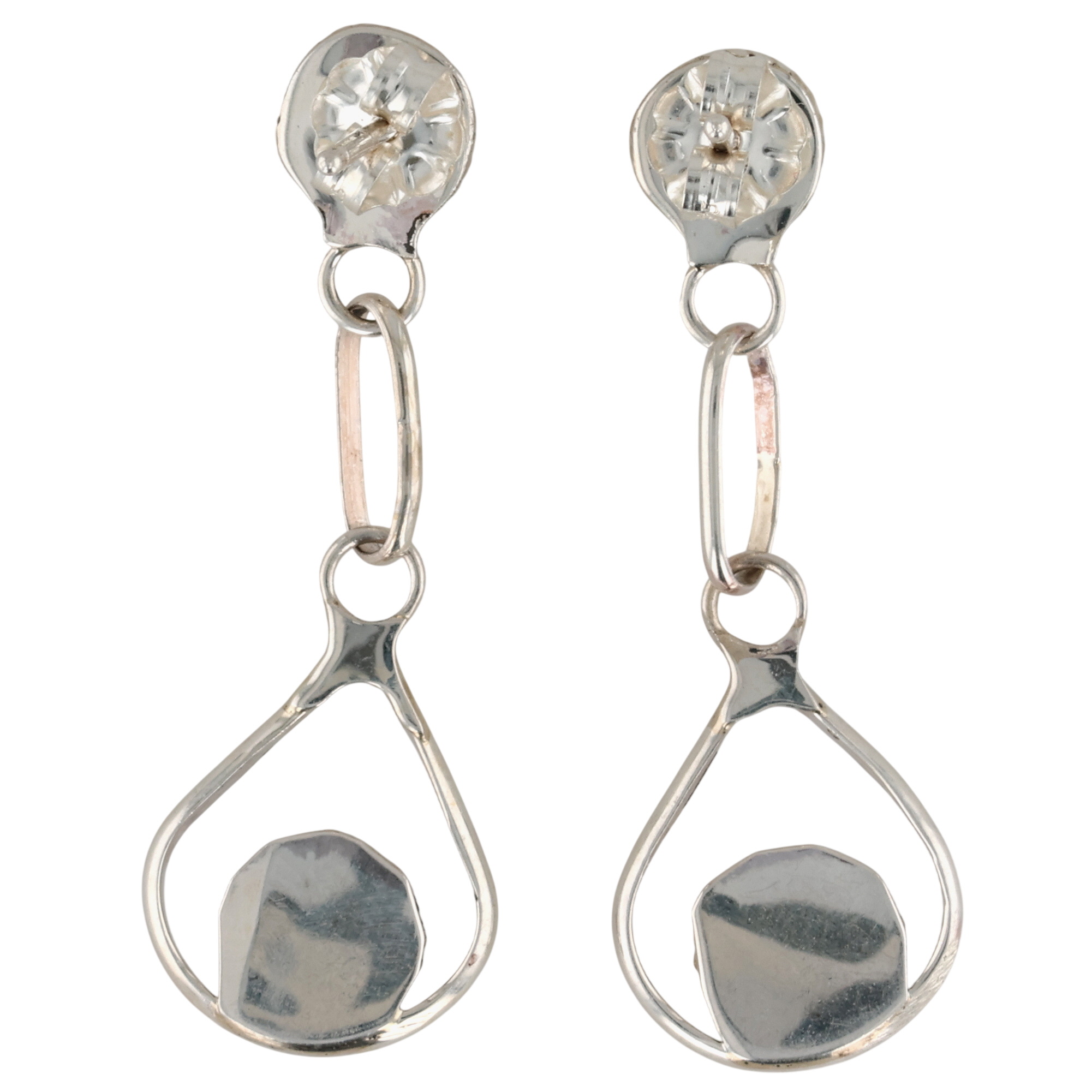 Chris Neha Zuni Sterling Multi-Stone Inlay Sunface Earrings