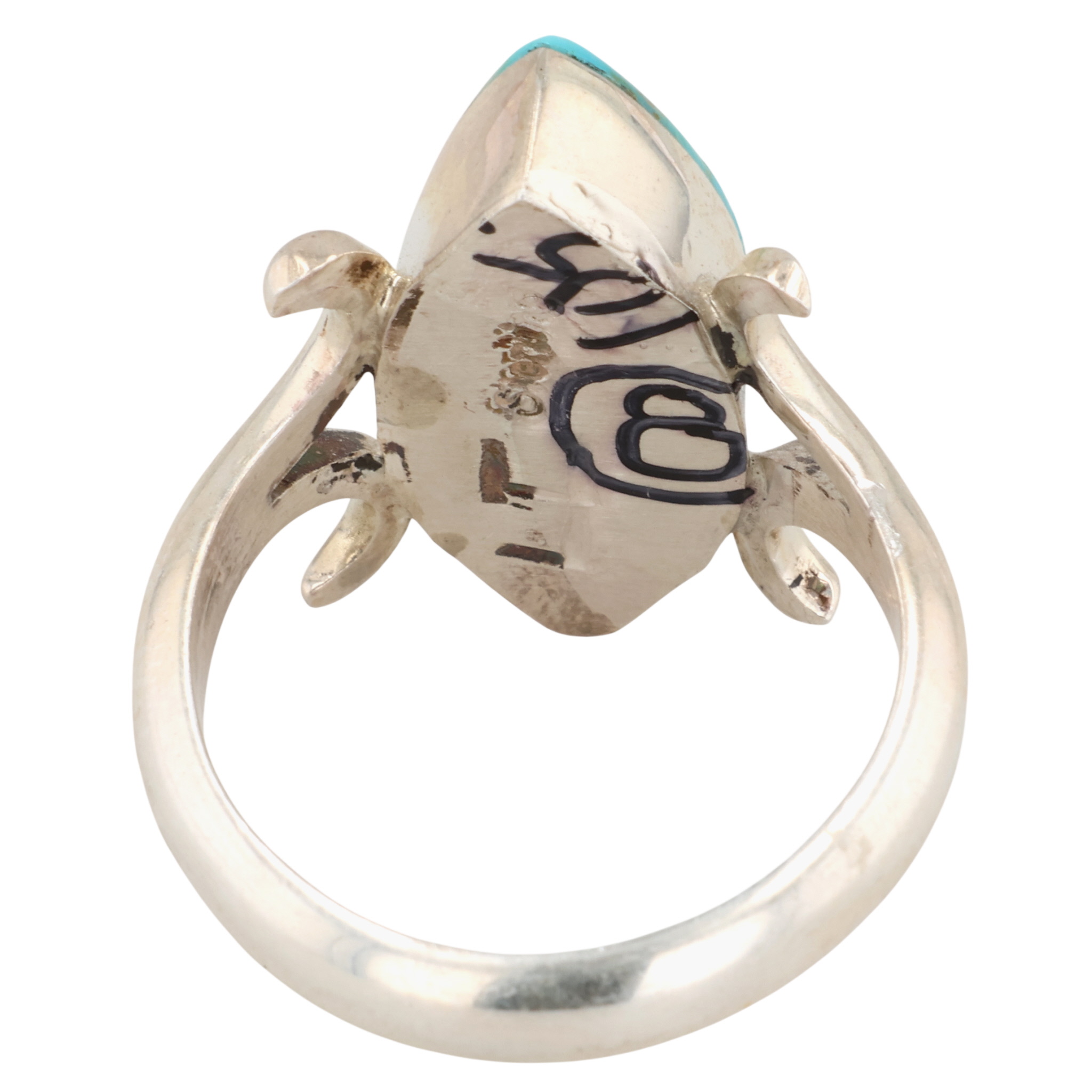 Navajo Sterling Turquoise Ring Sz 7