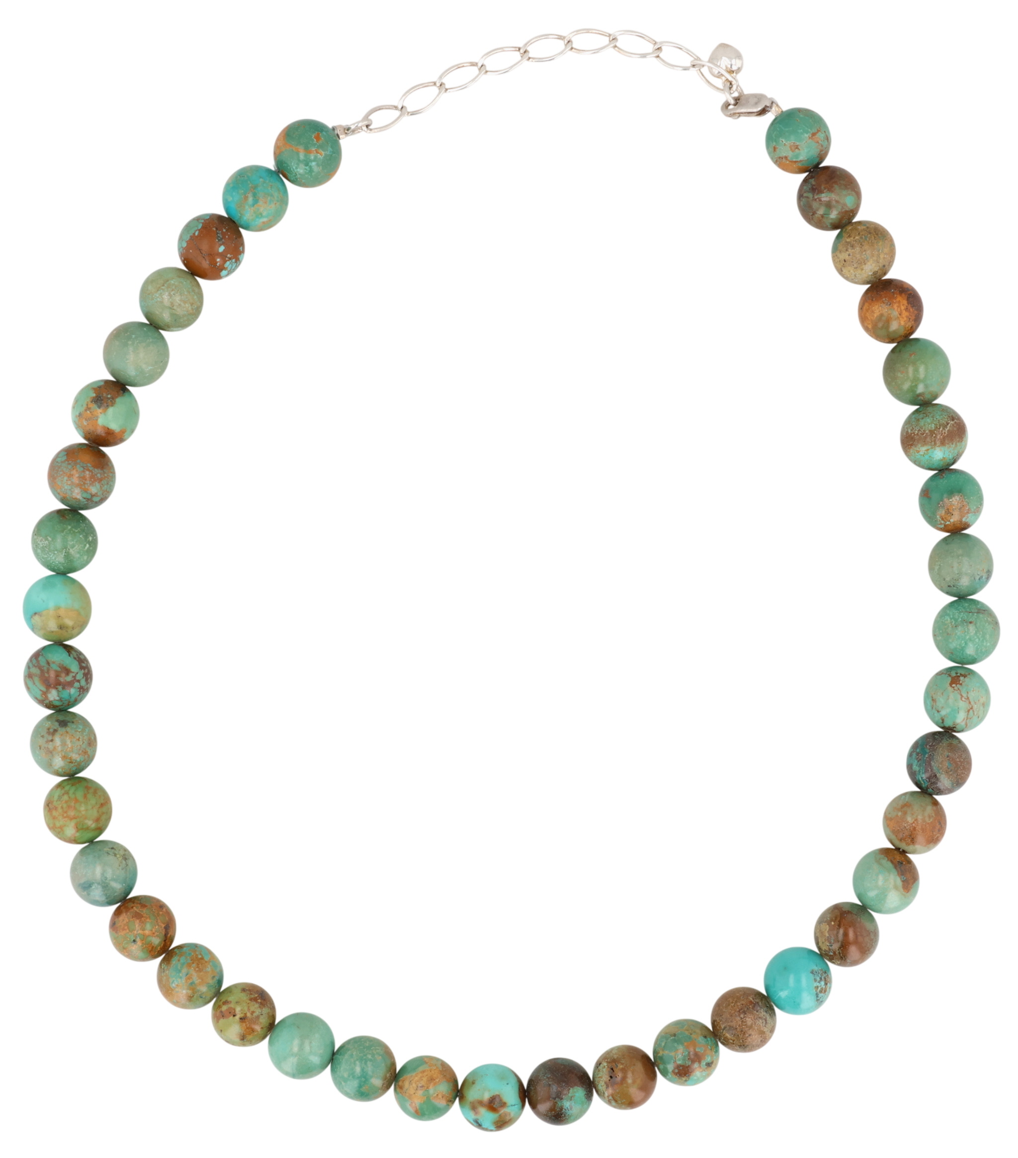 Southwest Sterling Turquoise Bead Necklace