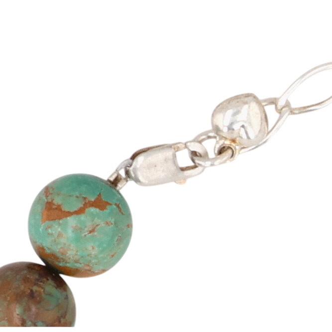 Southwest Sterling Turquoise Bead Necklace
