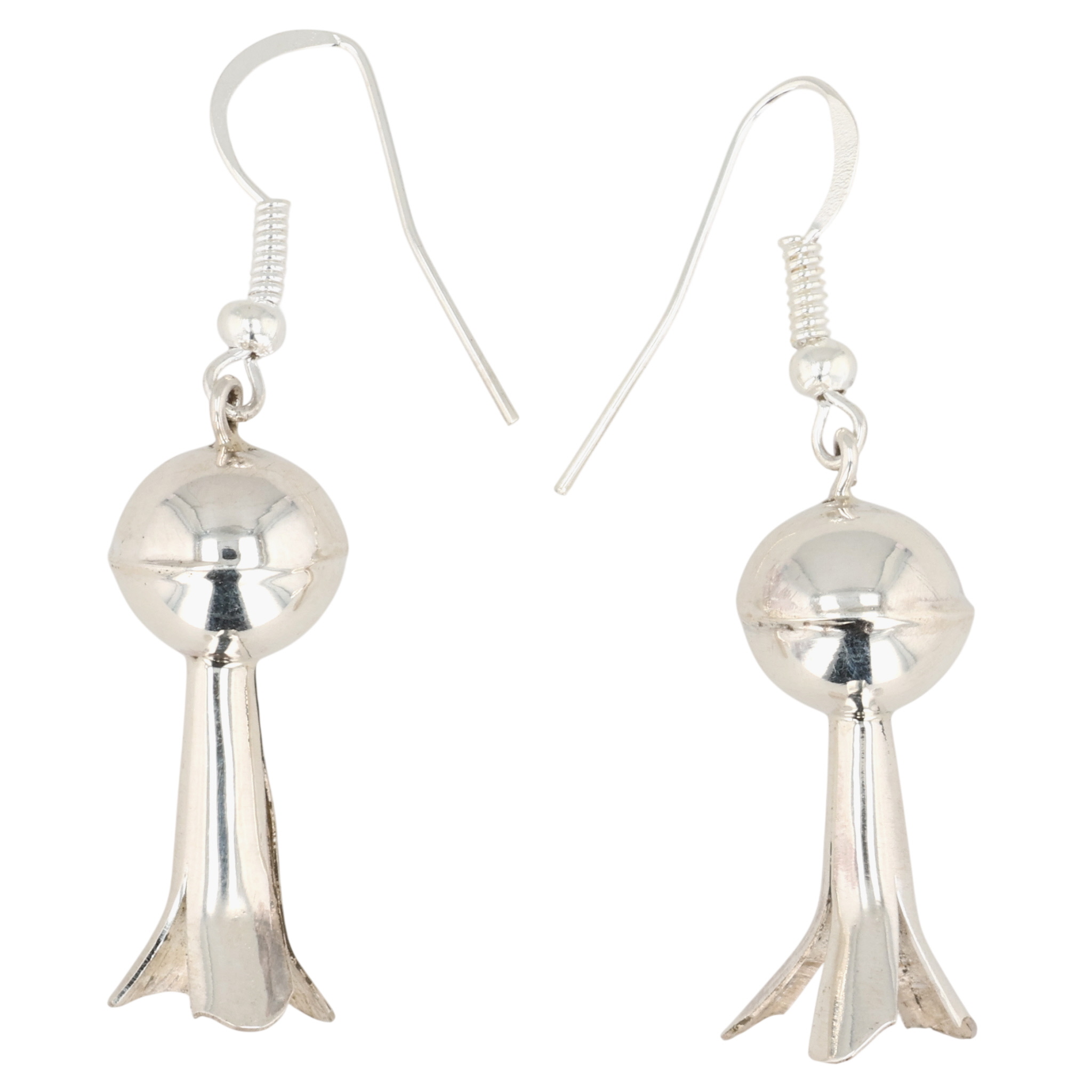 Monica Smith Navajo Sterling Squash Blossom Earrings