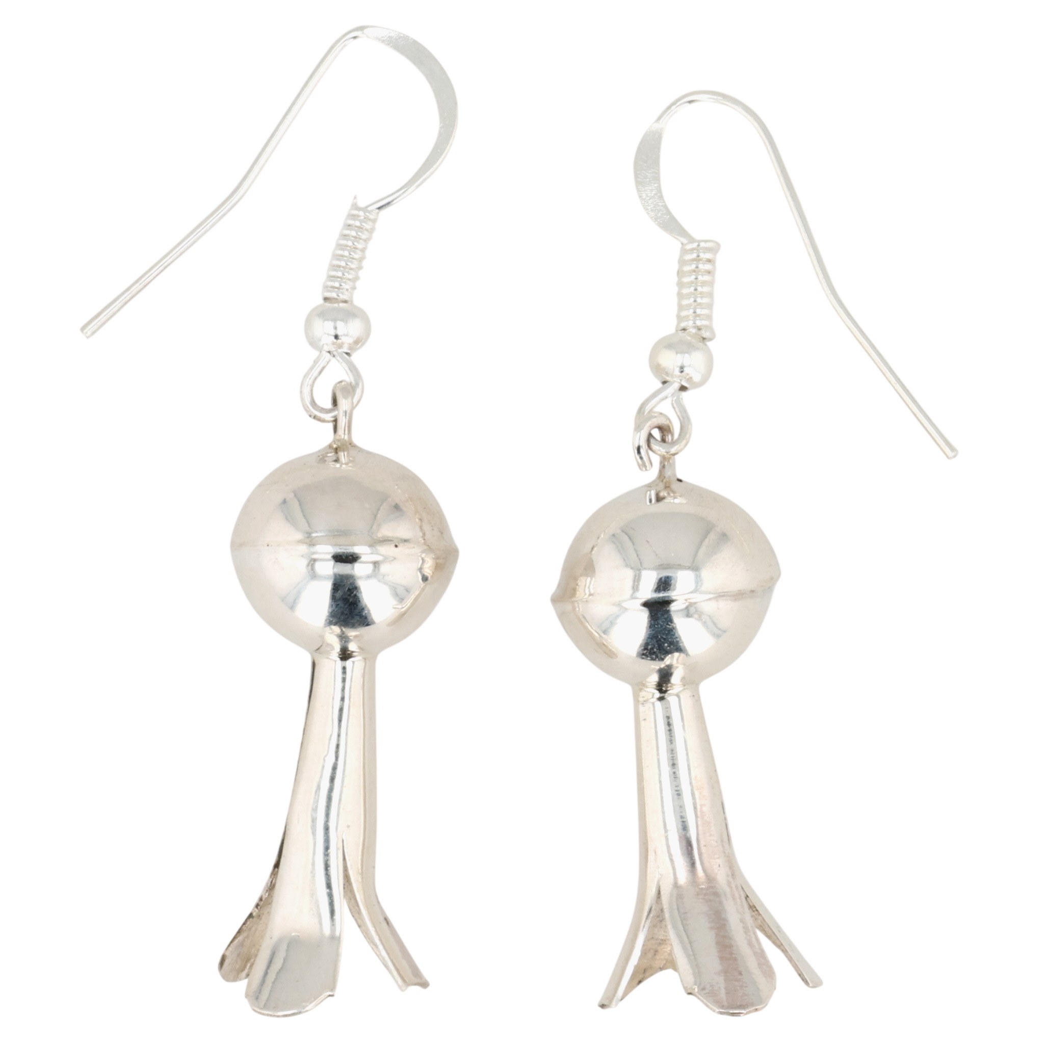 Monica Smith Navajo Sterling Squash Blossom Earrings