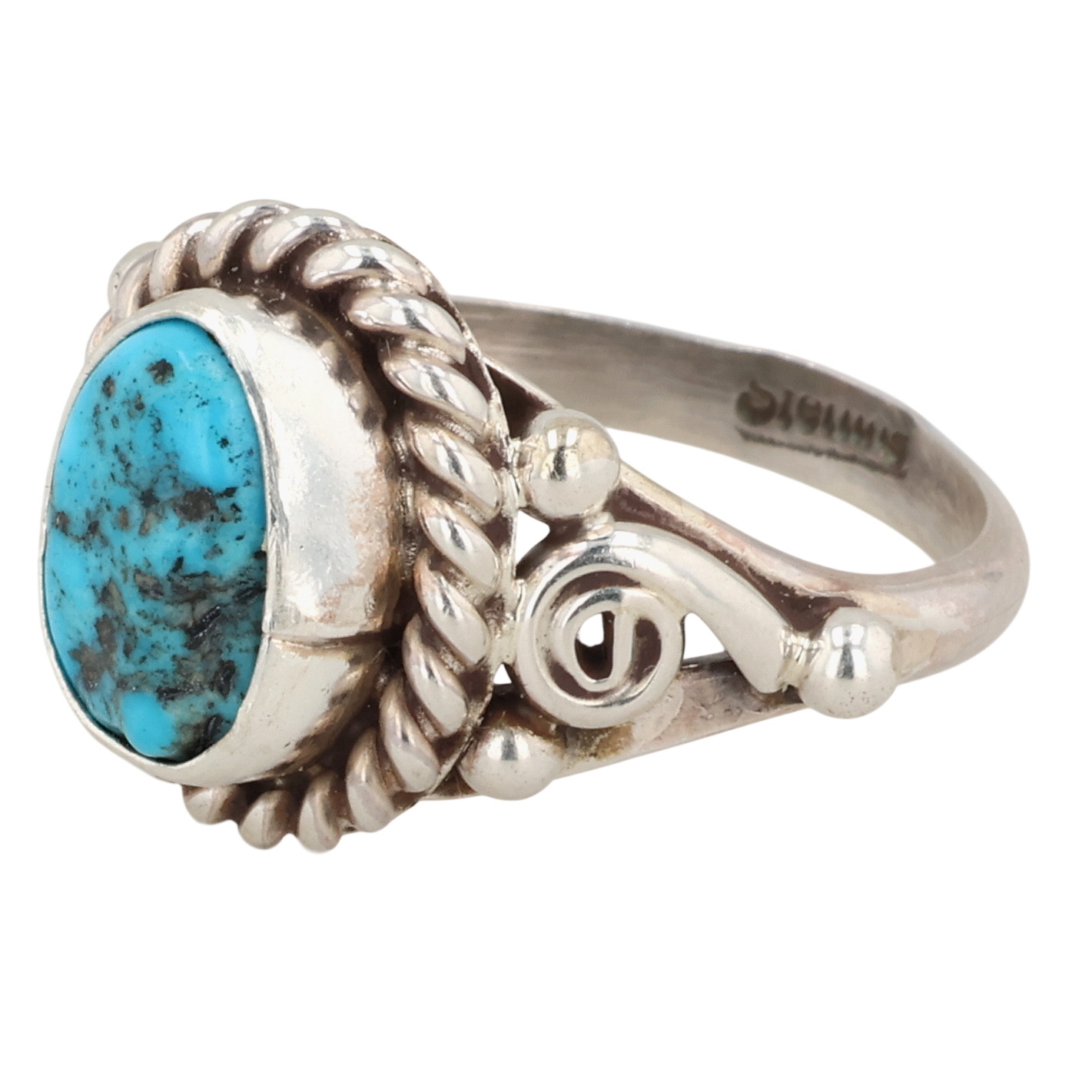 Navajo Sterling Turquoise Ring Sz 7