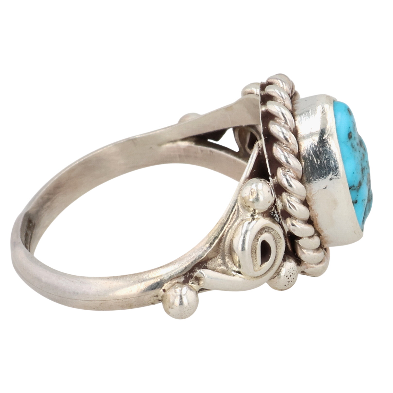 Navajo Sterling Turquoise Ring Sz 7