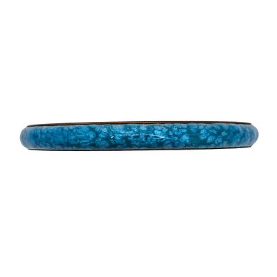Matisse Rose Gold Tone Turquoise Enamel Renoir Bangle Bracelet. Matisse Rose Gold Tone Metal 