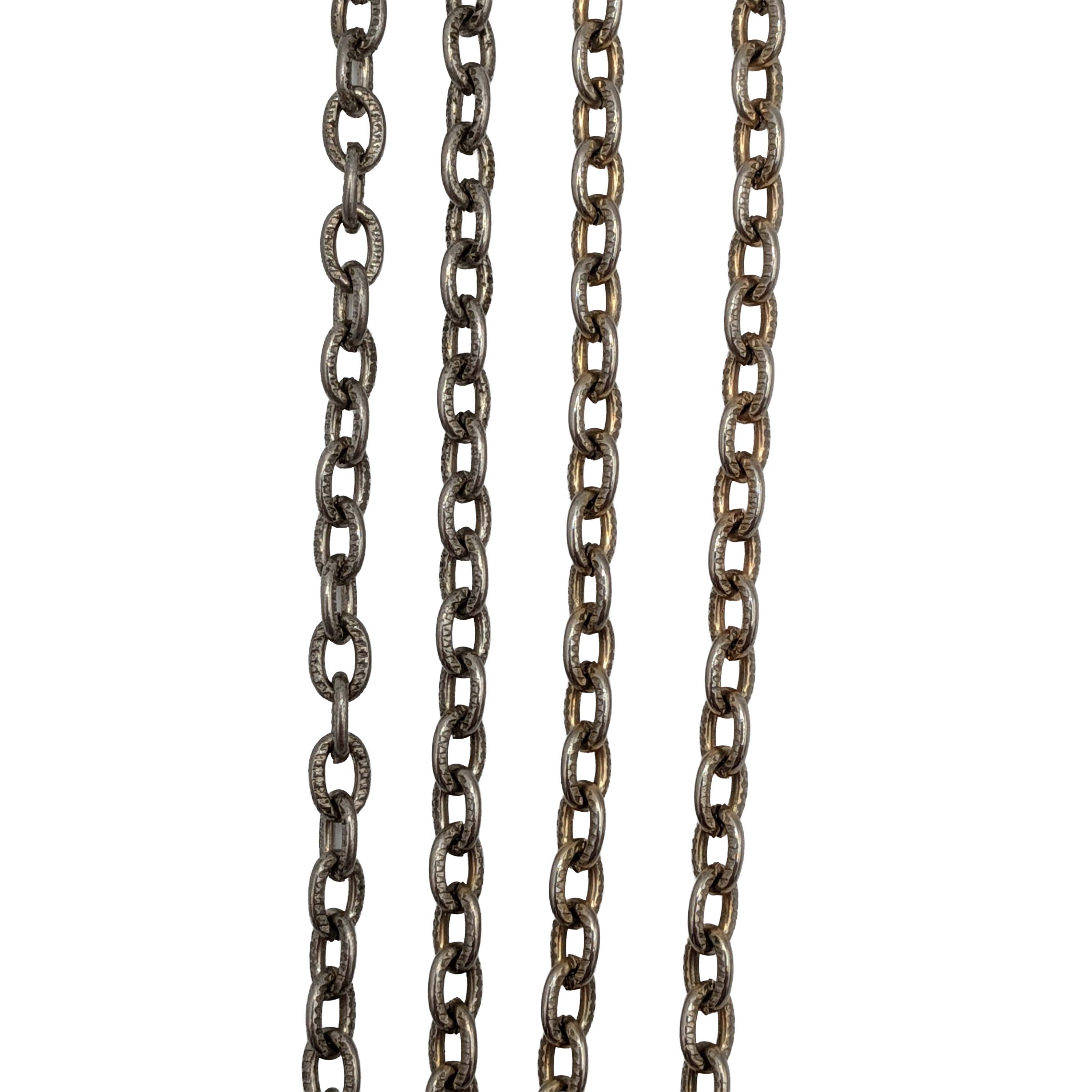 SIlver Tone Oval Link Chain Necklace