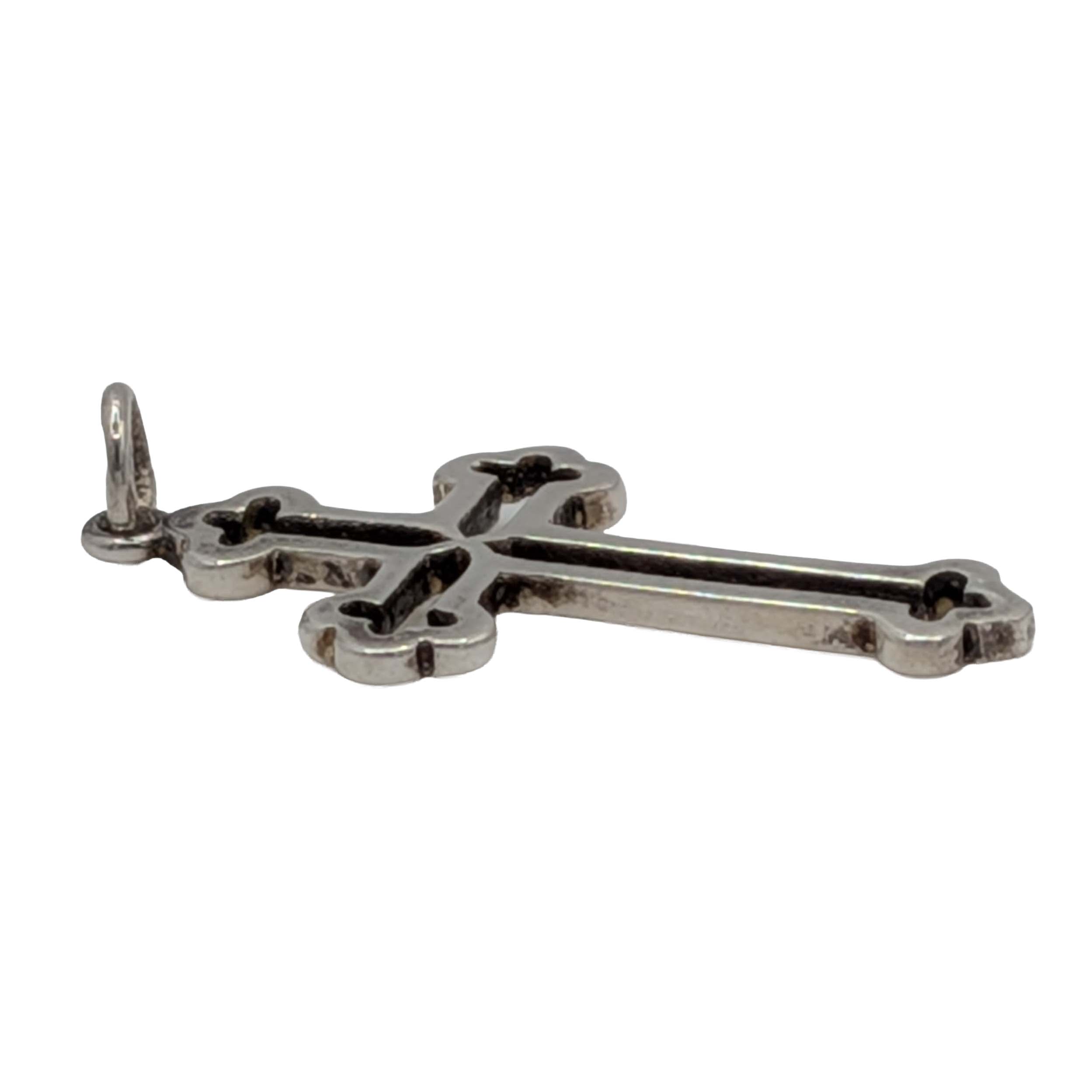 Sterling Silver Openwork Cross Pendant