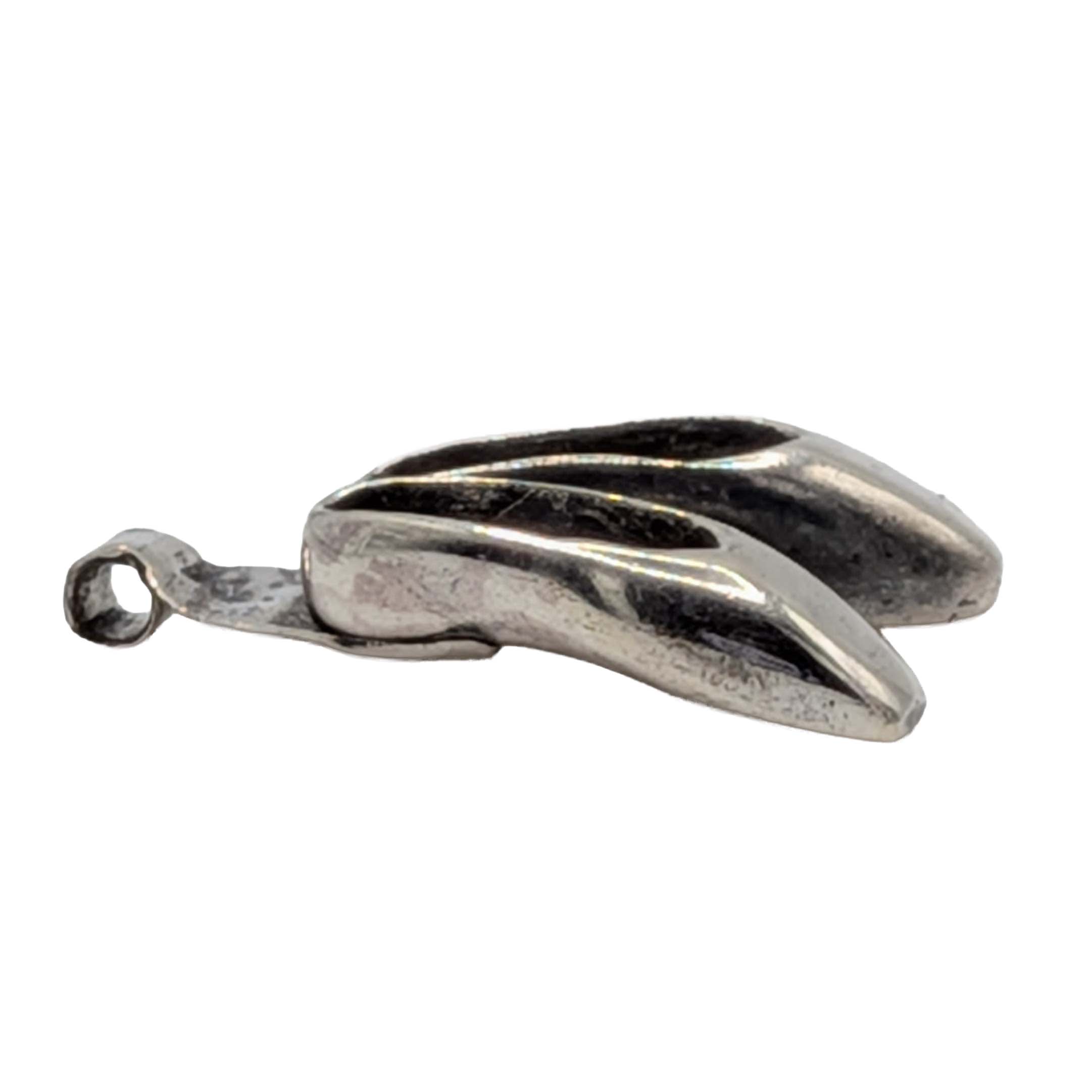 Handmade Sterling Silver Ballet Slippers Pendant