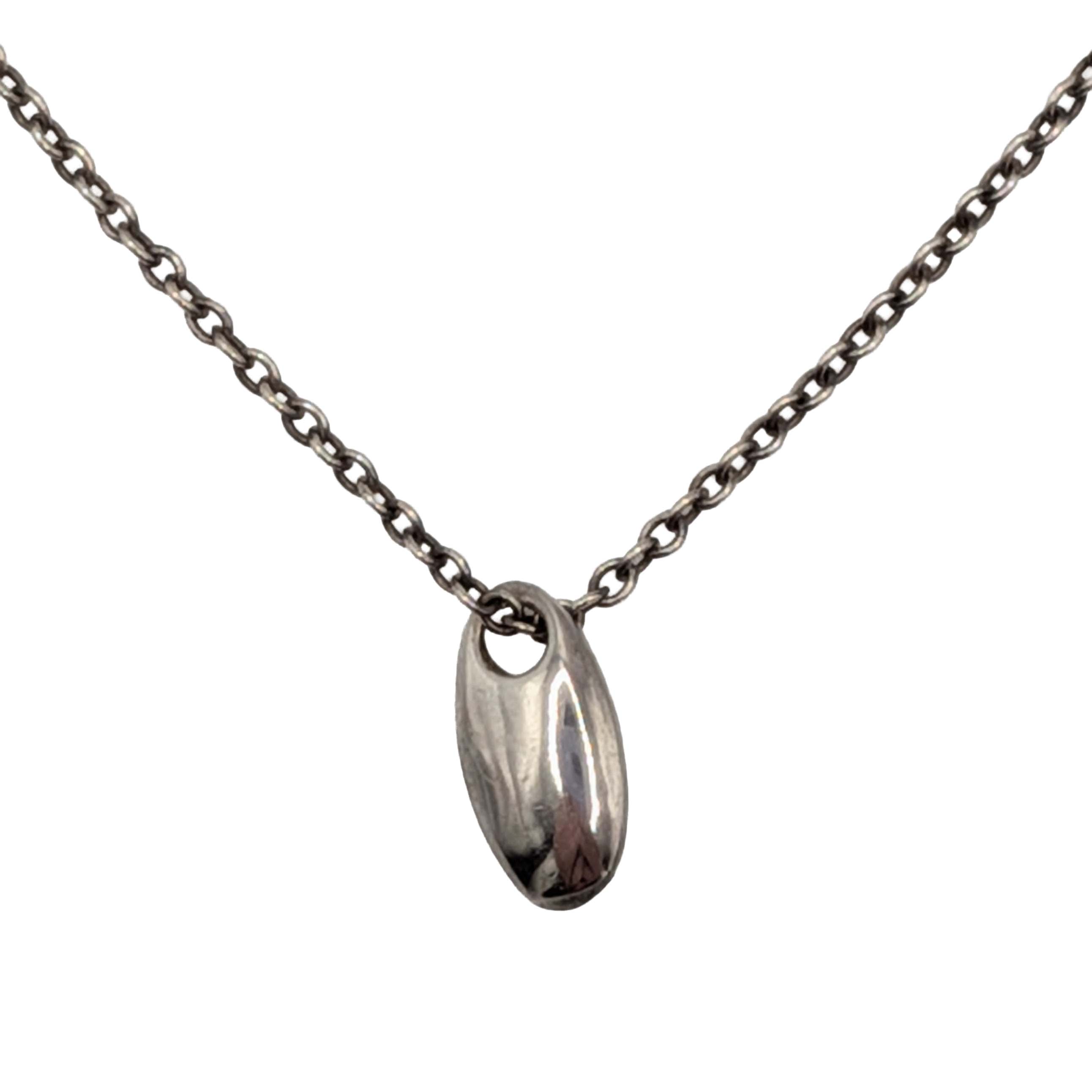 Signed Sterling Silver Cable Chain Necklace