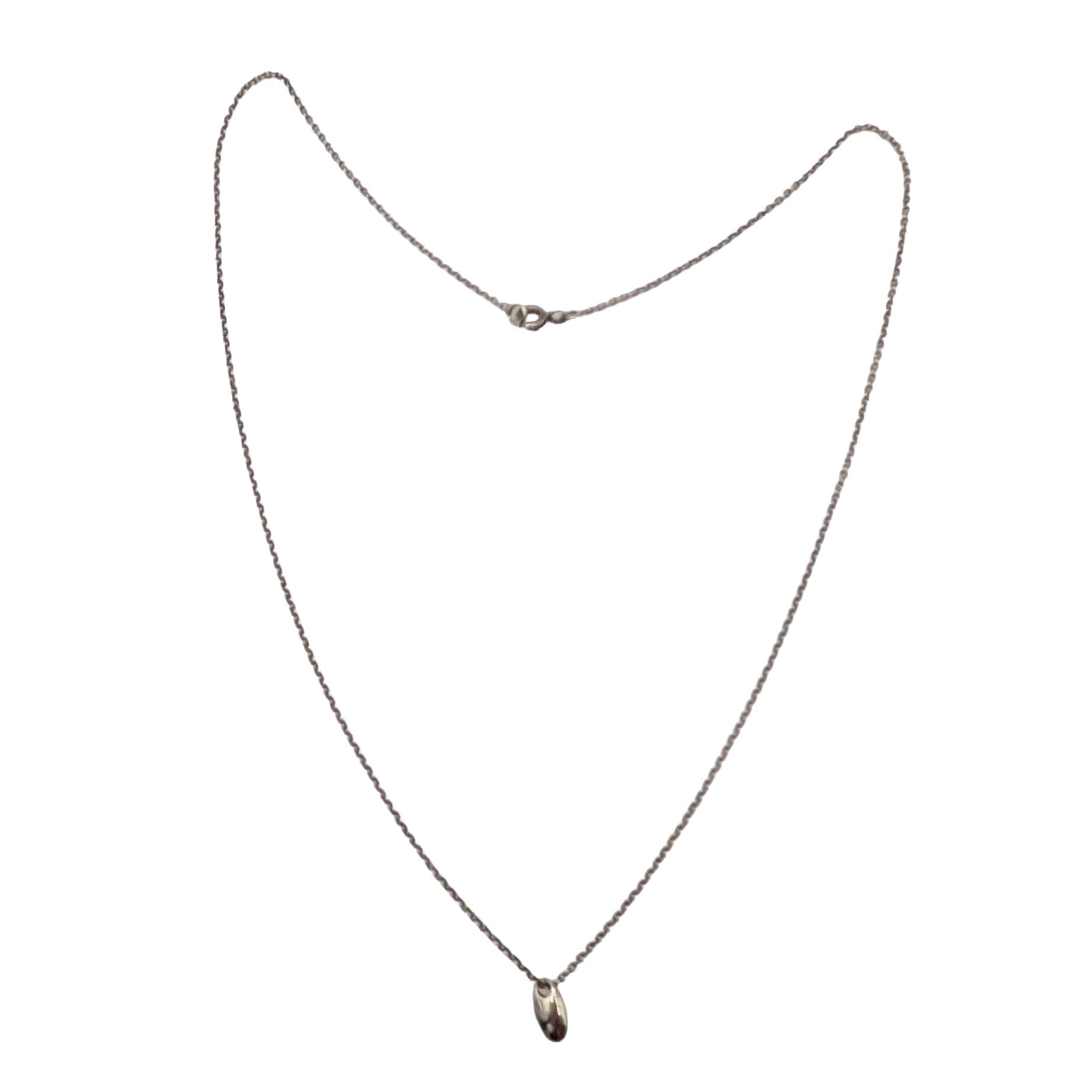 Signed Sterling Silver Cable Chain Necklace