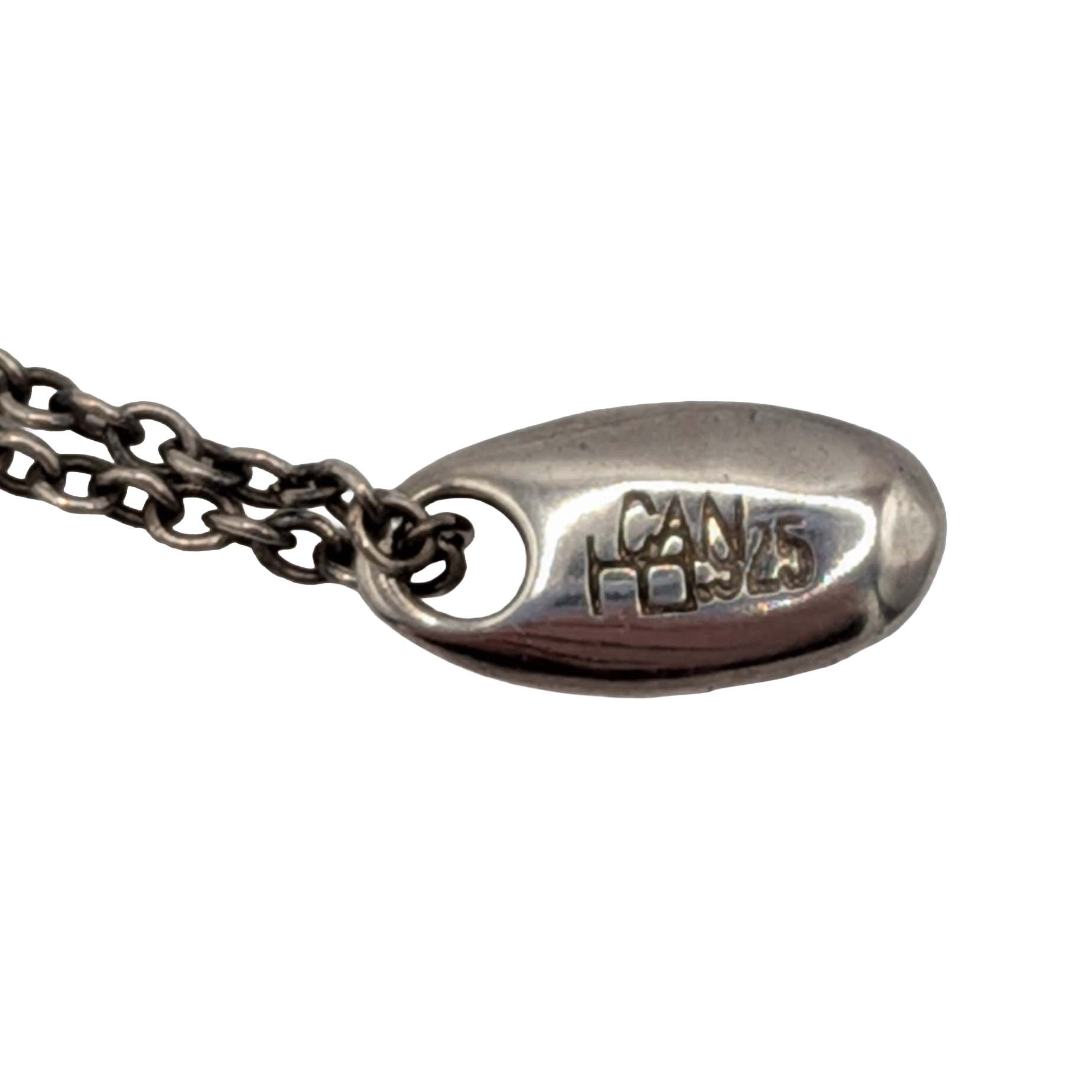 Signed Sterling Silver Cable Chain Necklace