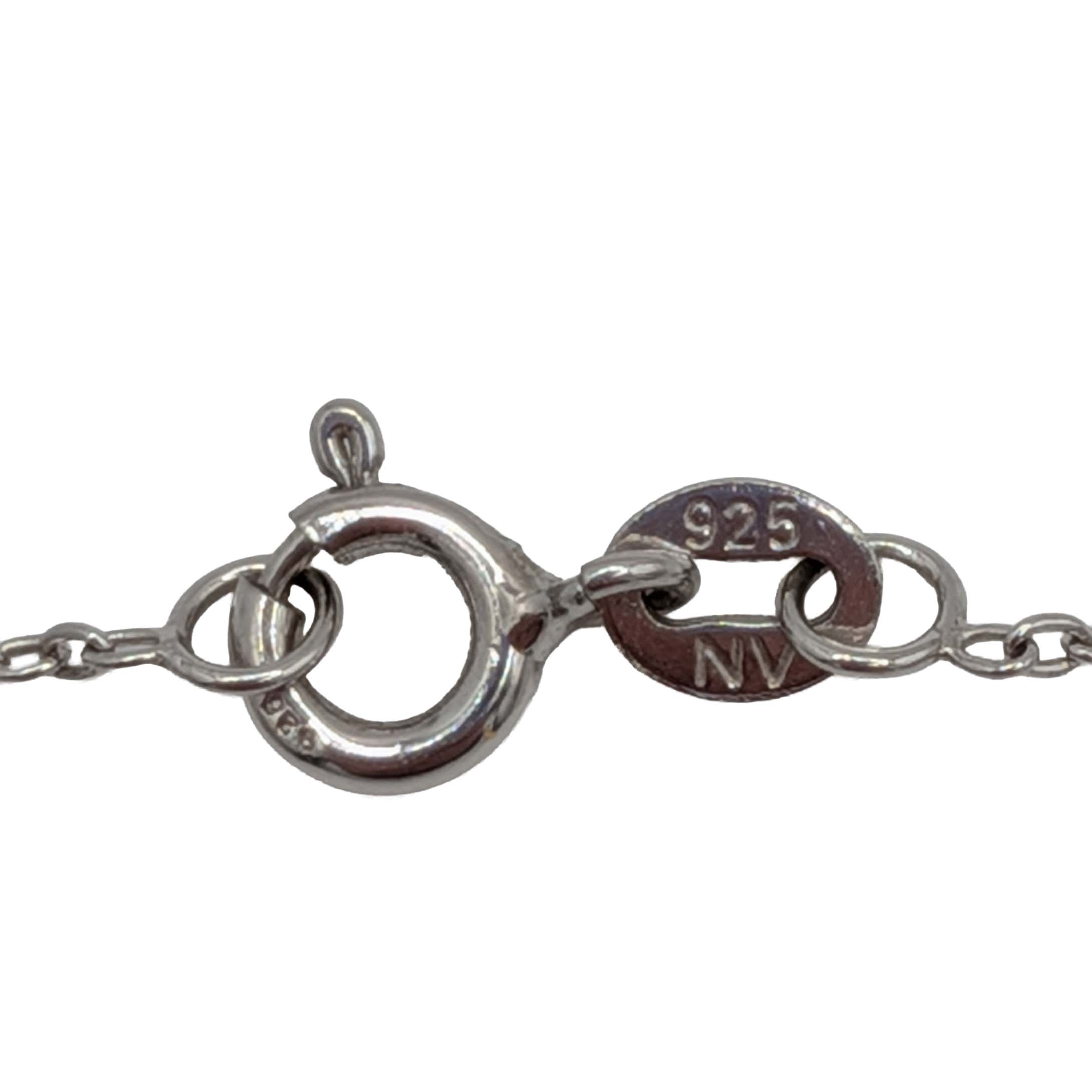 Signed Sterling Silver Cable Chain Necklace