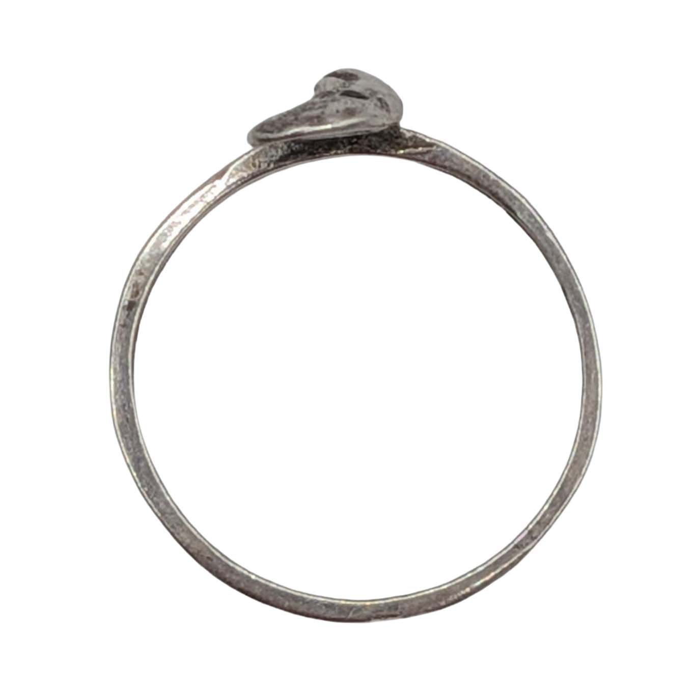 Signed Sterling Silver Man In The Moon Ring Size 7.25