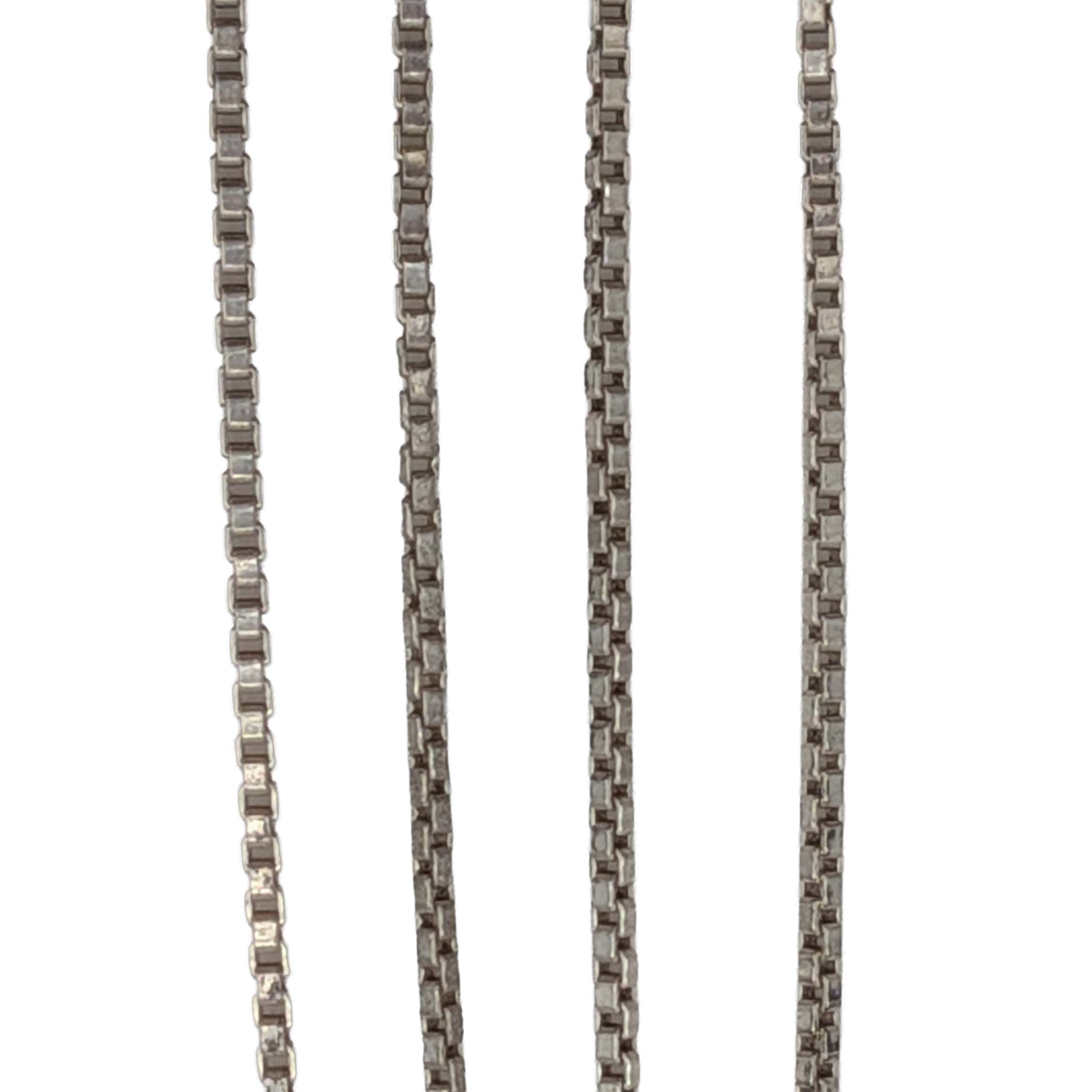 Italy Sterling Silver Box Chain Necklace