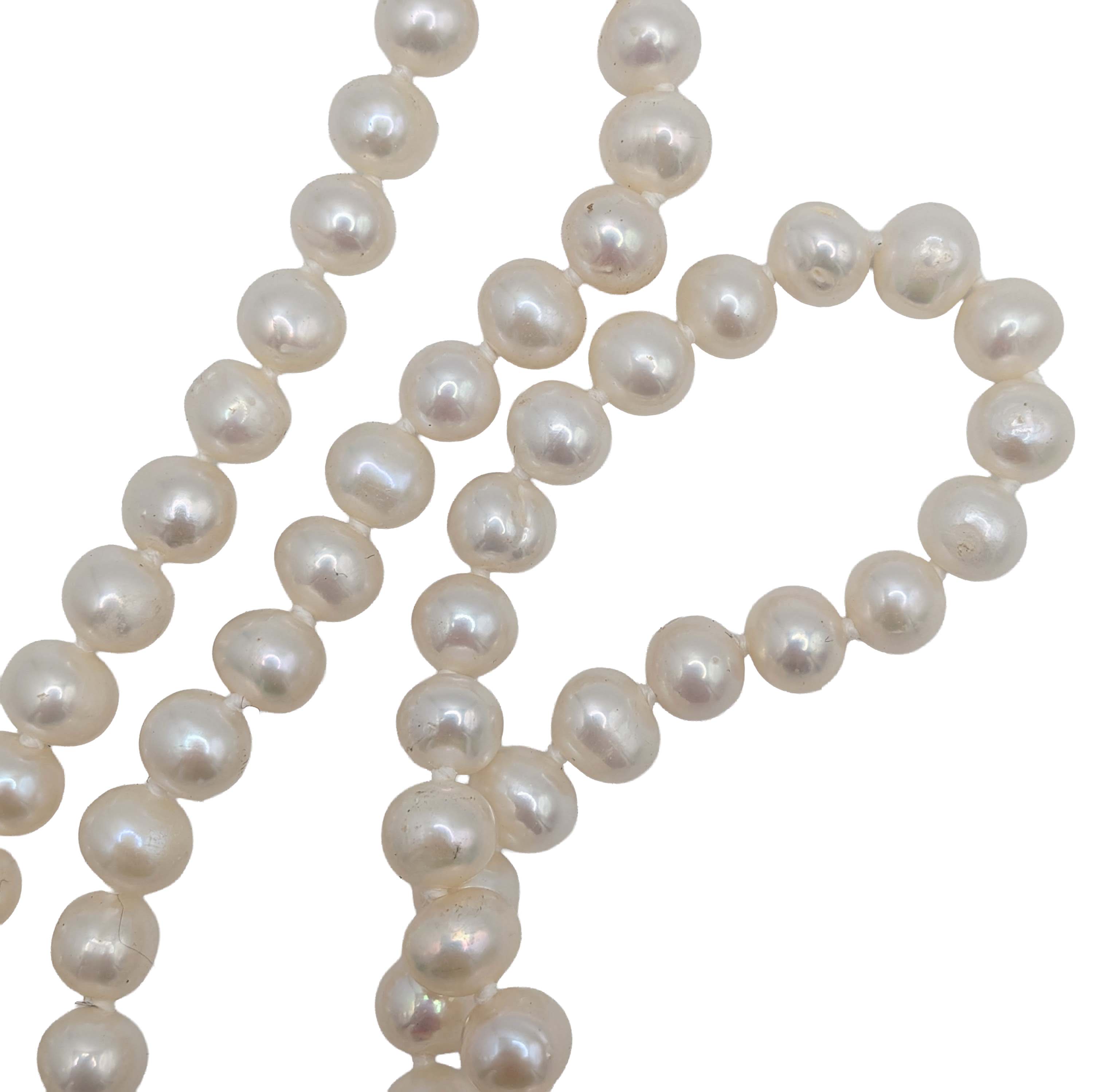 Sterling Silver Pearl Necklace