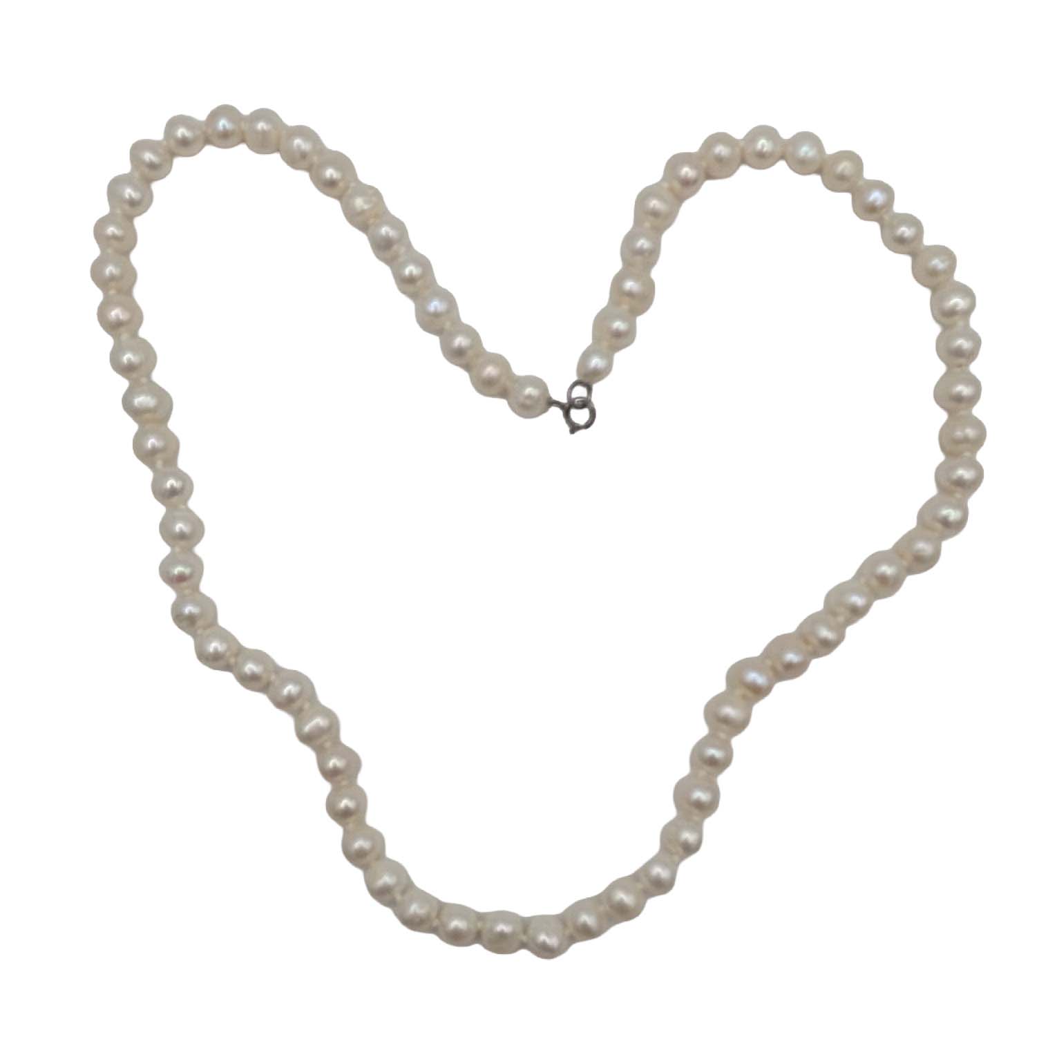 Sterling Silver Pearl Necklace