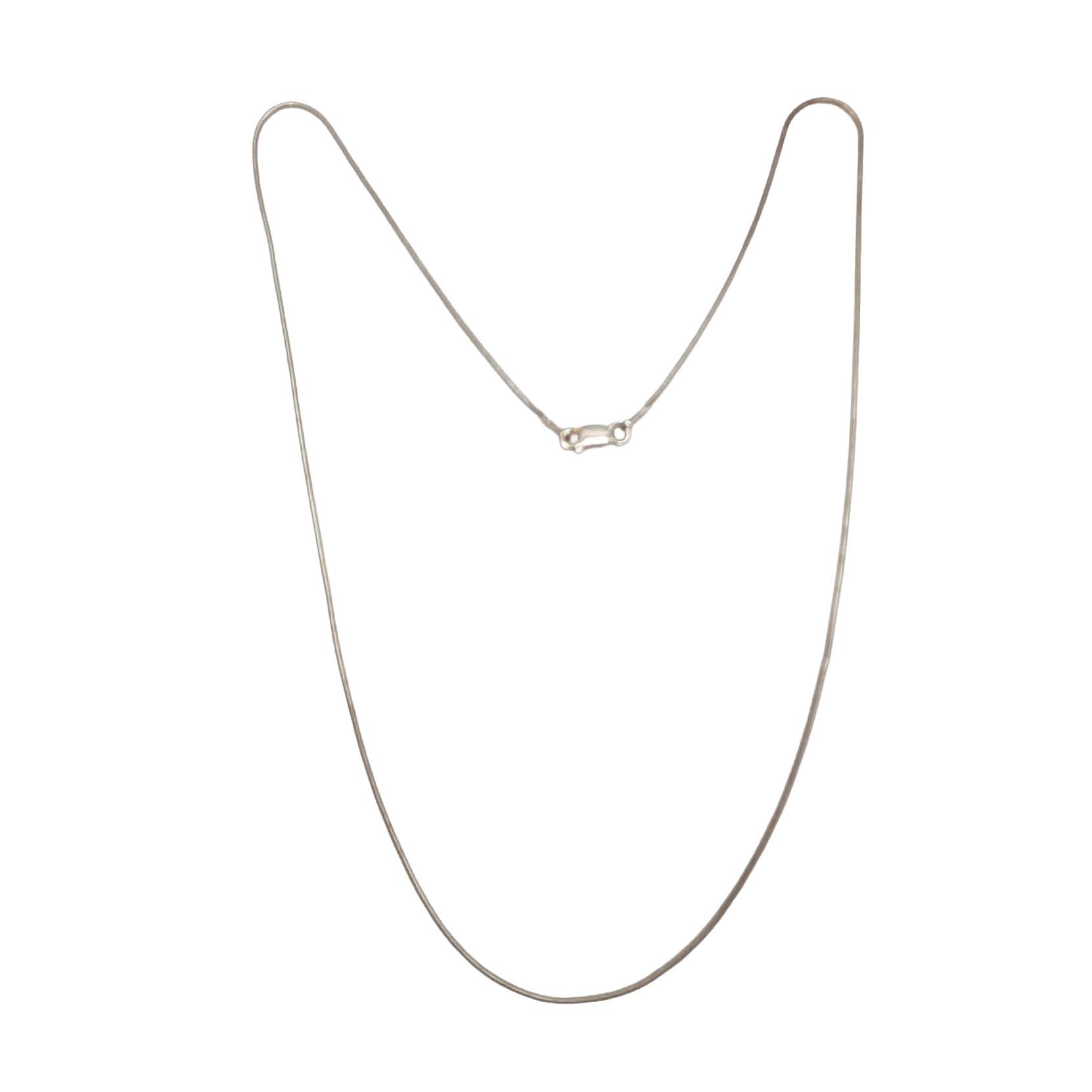 Italy Sterling Silver Snake Chain Necklace