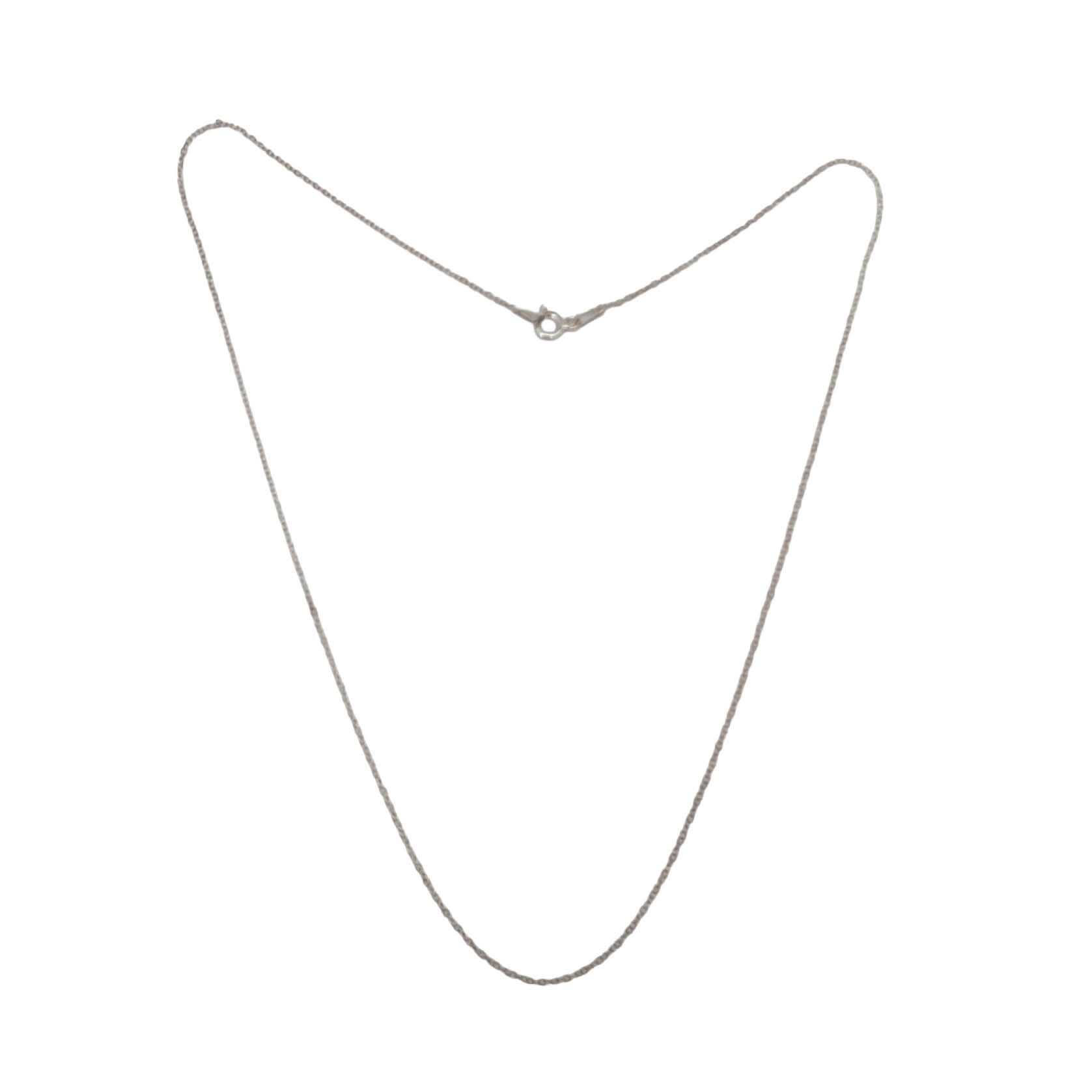 Italy Sterling Silver Rolo Chain Necklace
