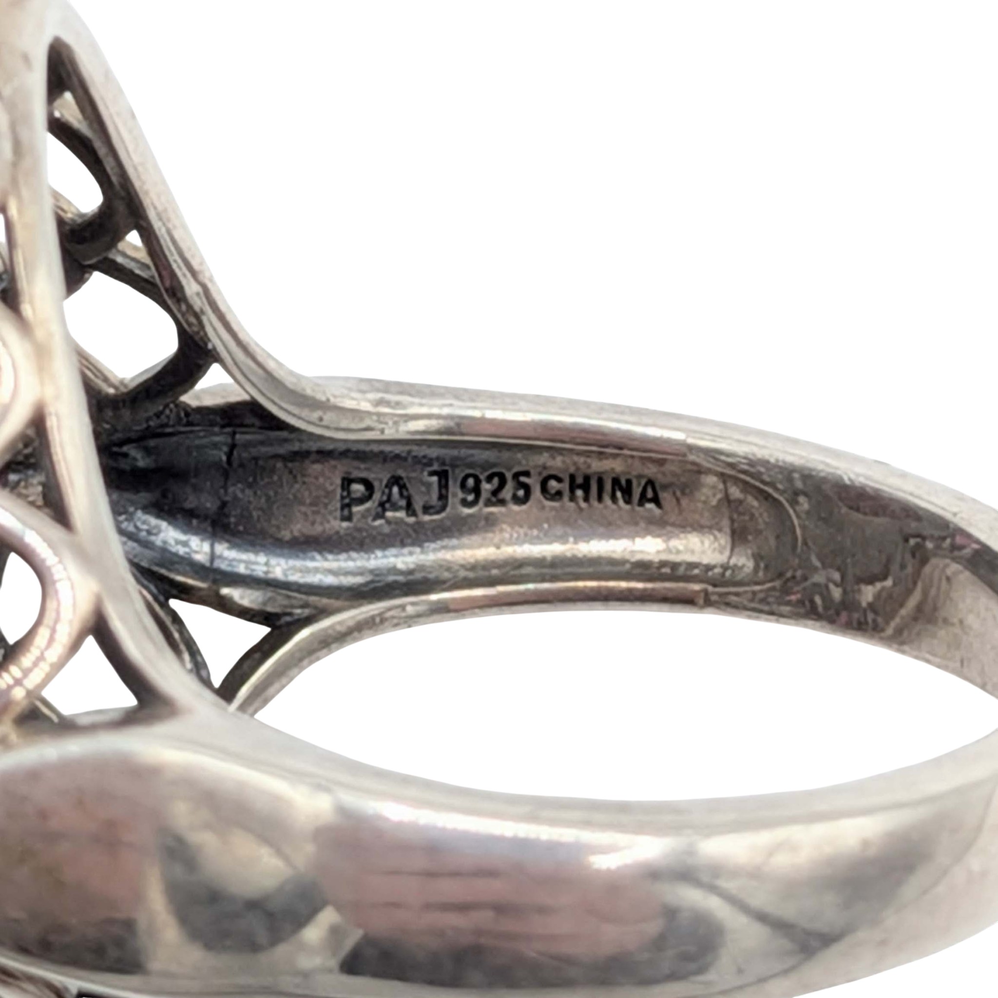 Prime Art & Jewel Sterling Silver Multi-Stone Joy Ring Size 8.25