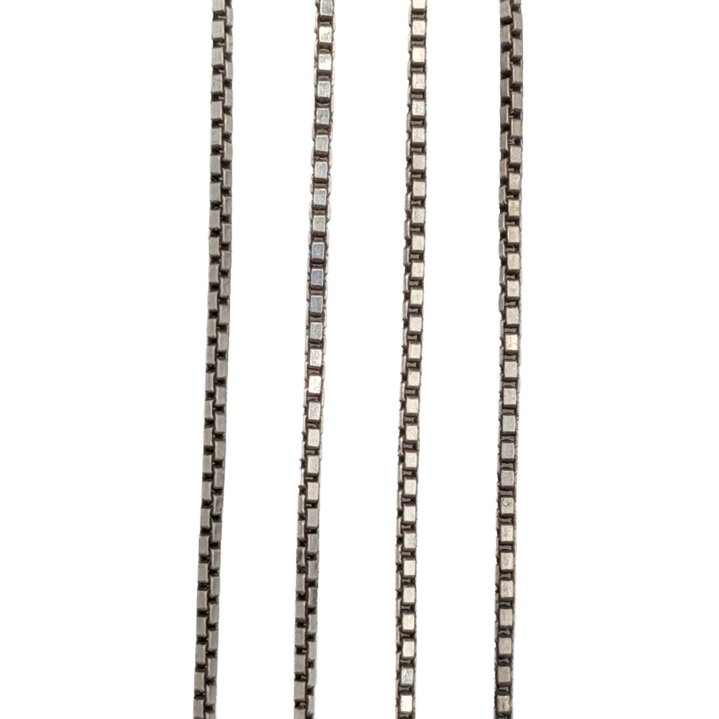 Italy Sterling Silver Box Chain Necklace